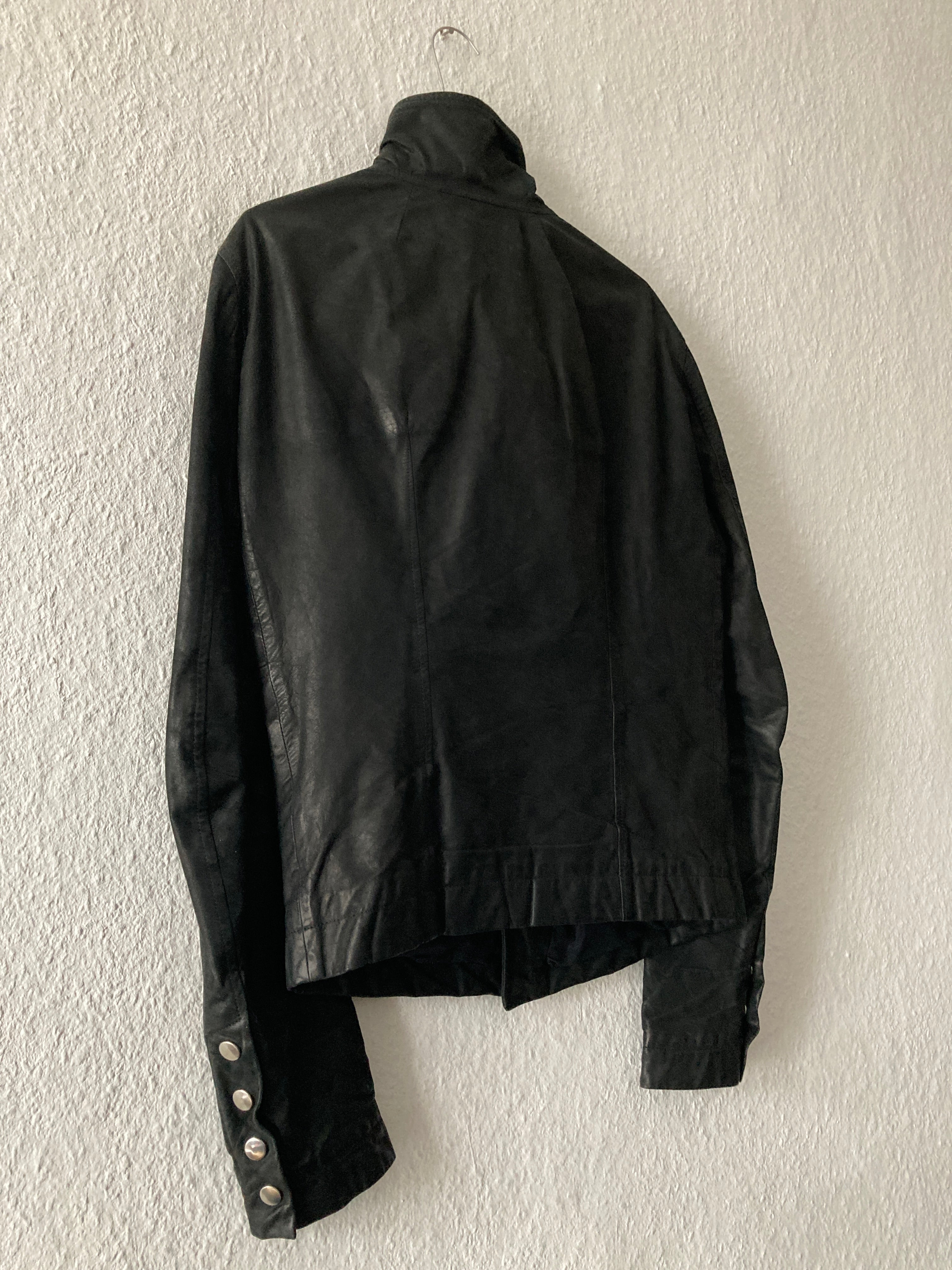 F/W 12 “MOUNTAIN” Washed Calf Leather Bauhaus Jacket IT48/M