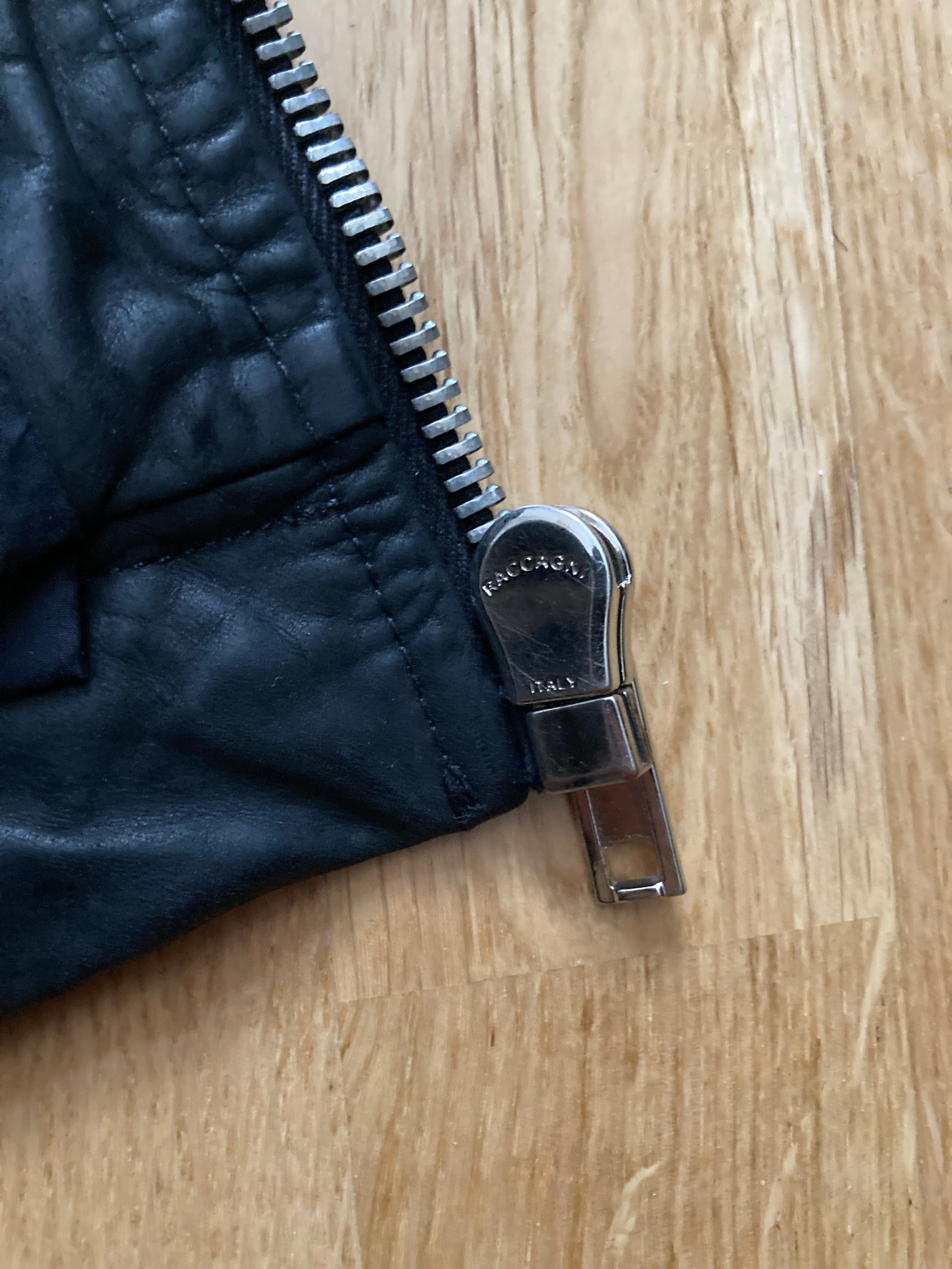 F/W 12 “MOUNTAIN” Washed Calf Leather Bauhaus Jacket IT48/M