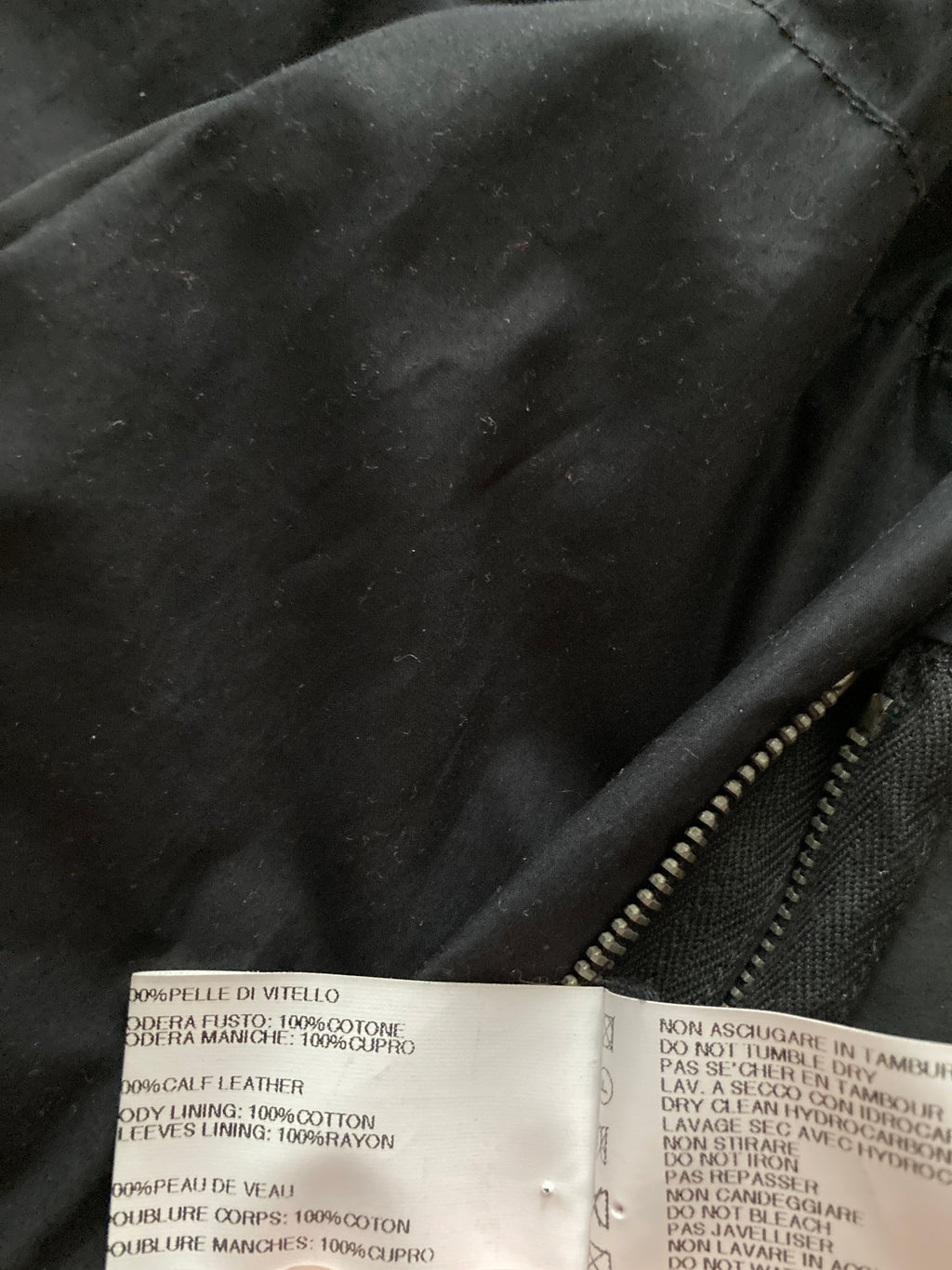 F/W 12 “MOUNTAIN” Washed Calf Leather Bauhaus Jacket IT48/M