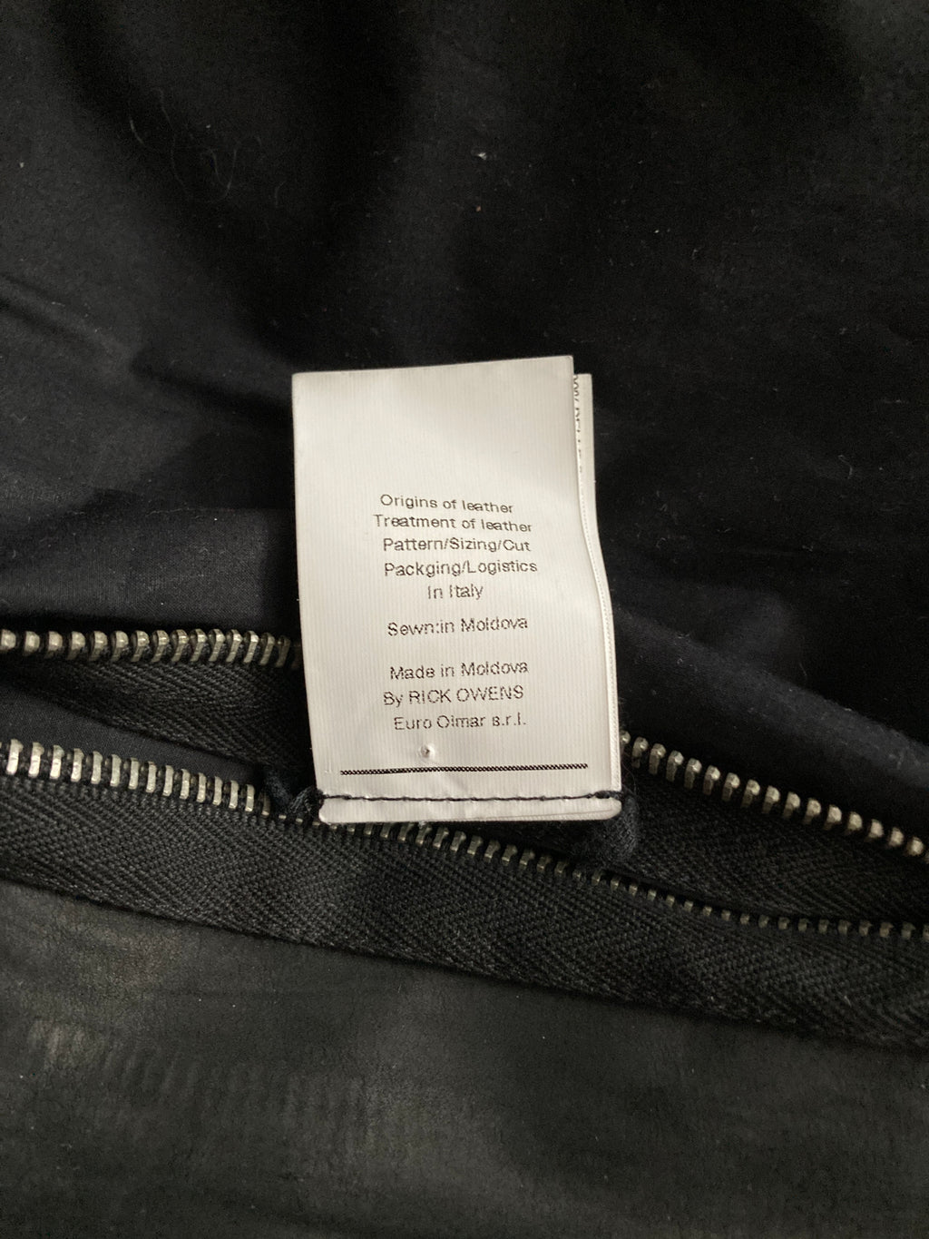 F/W 12 “MOUNTAIN” Washed Calf Leather Bauhaus Jacket IT48/M