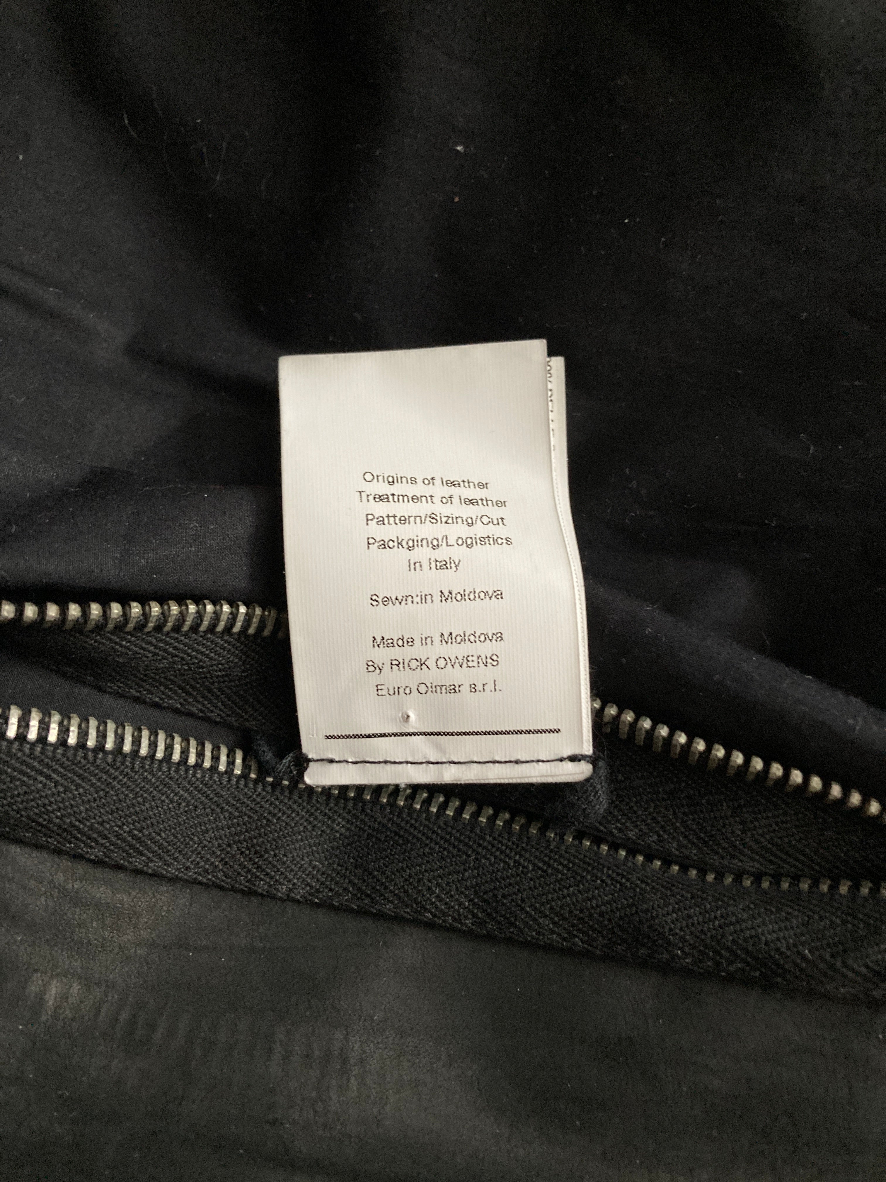 F/W 12 “MOUNTAIN” Washed Calf Leather Bauhaus Jacket IT48/M