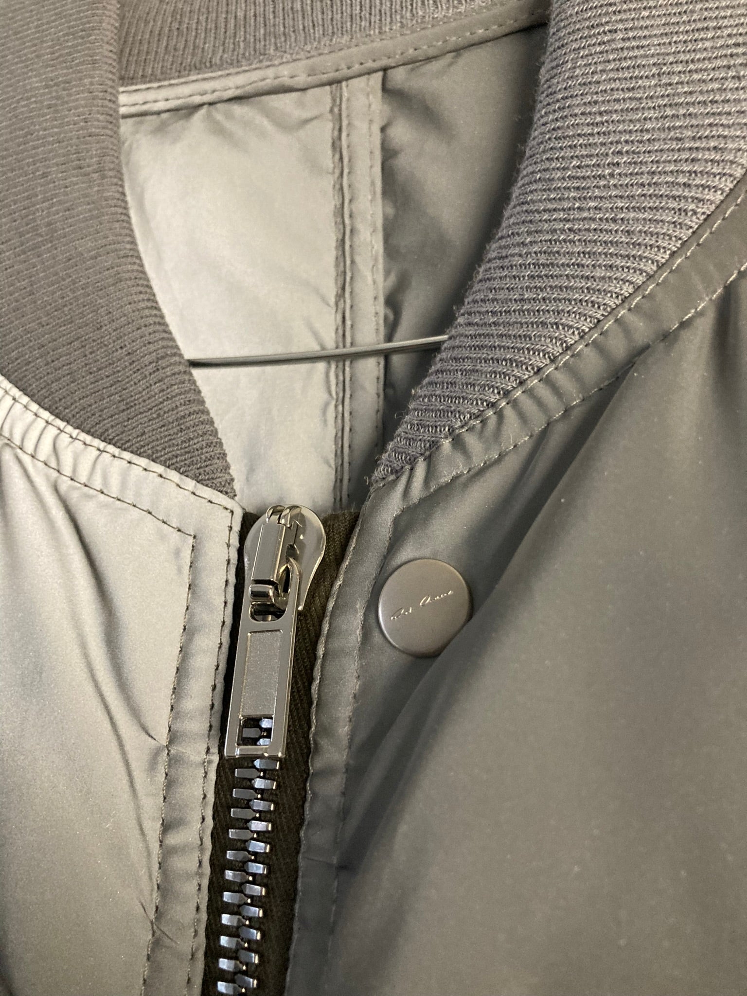 F/W 22 "STROBE" Runway Reflecting Glass Fibre Flight Down-Filled Puffer Jacket in Reflex & Pearl Size 50/M