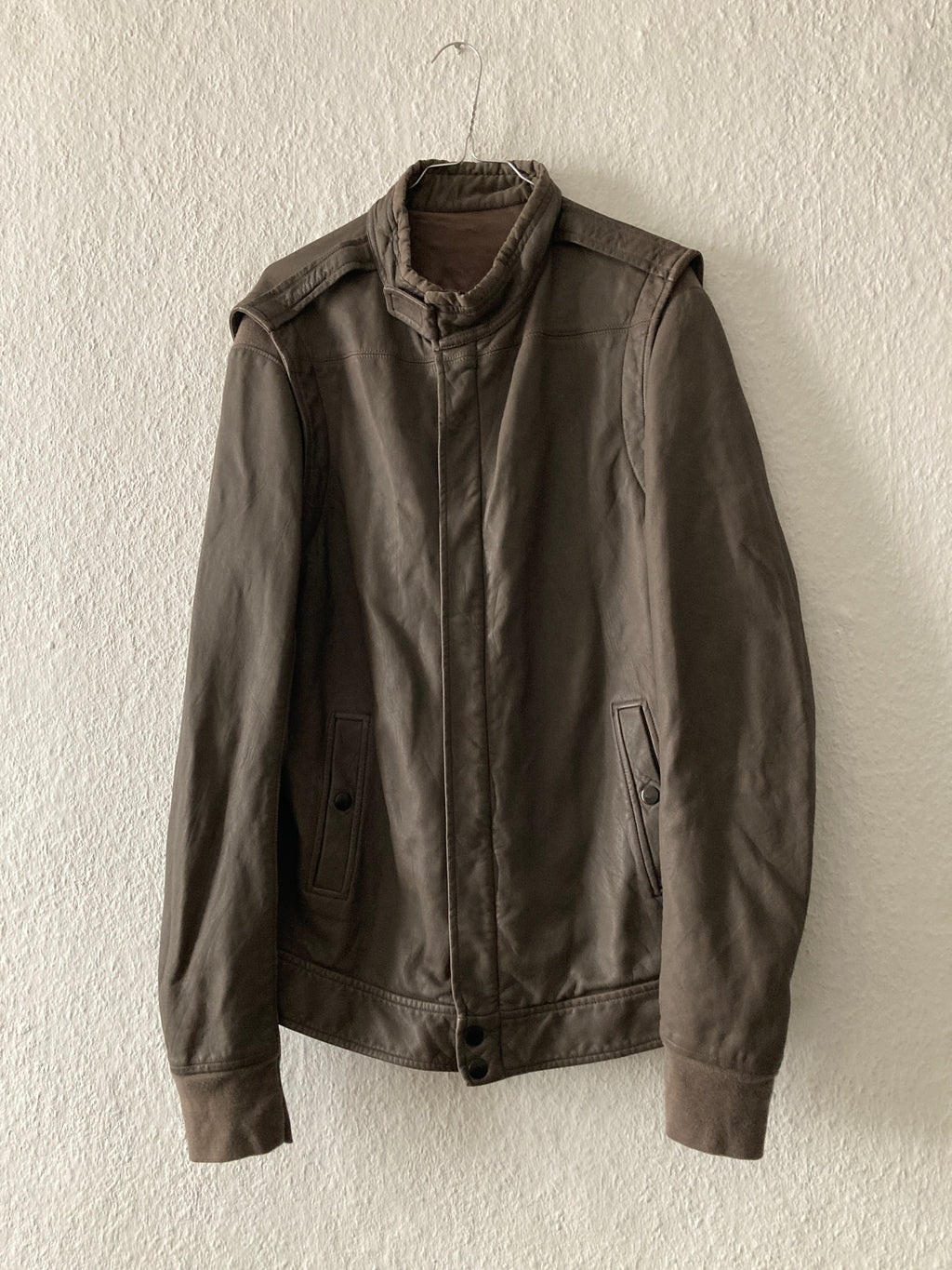 F/W 10 "GLEAM" F1 Pilot Lamb Leather Jacket XL Rick Owens