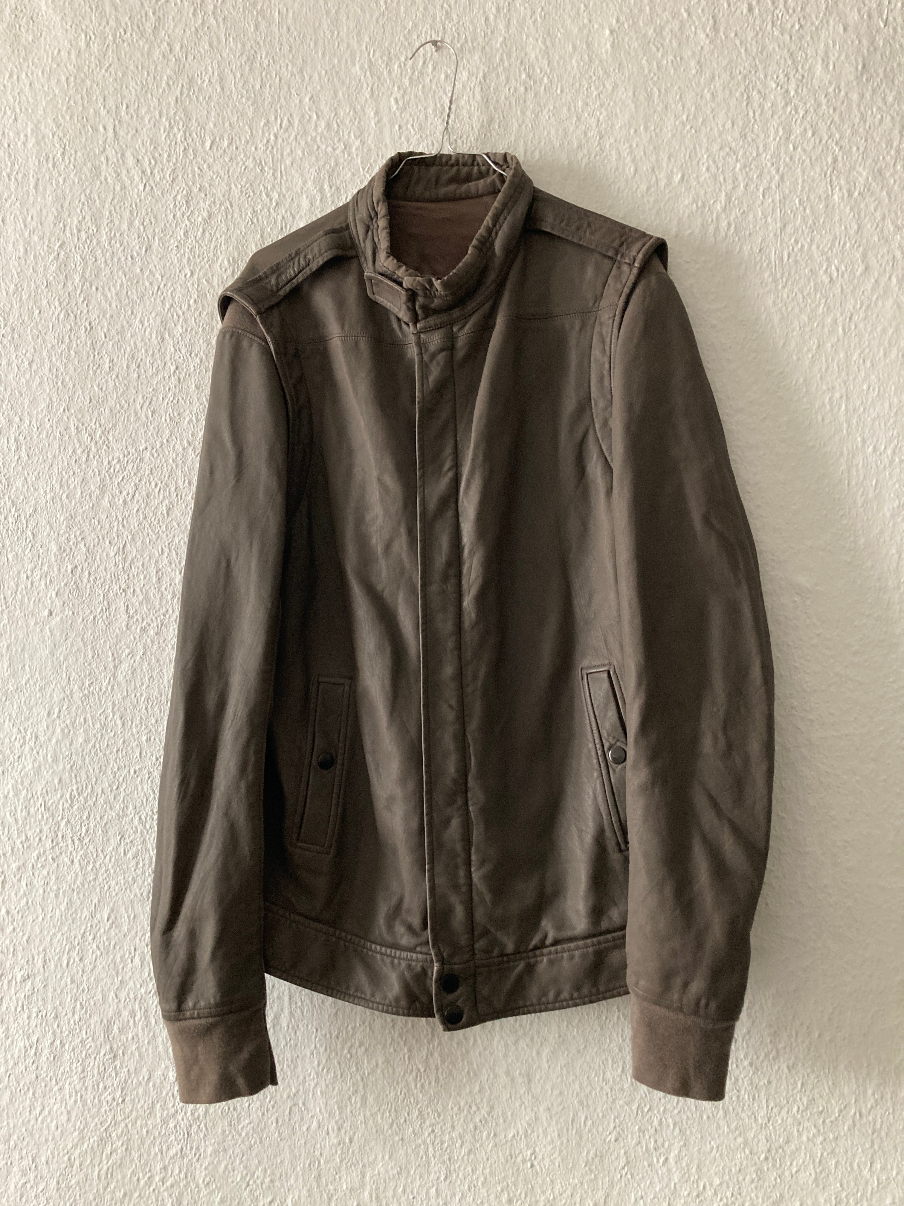 F/W 10 "GLEAM" F1 Pilot Lamb Leather Jacket XL Rick Owens