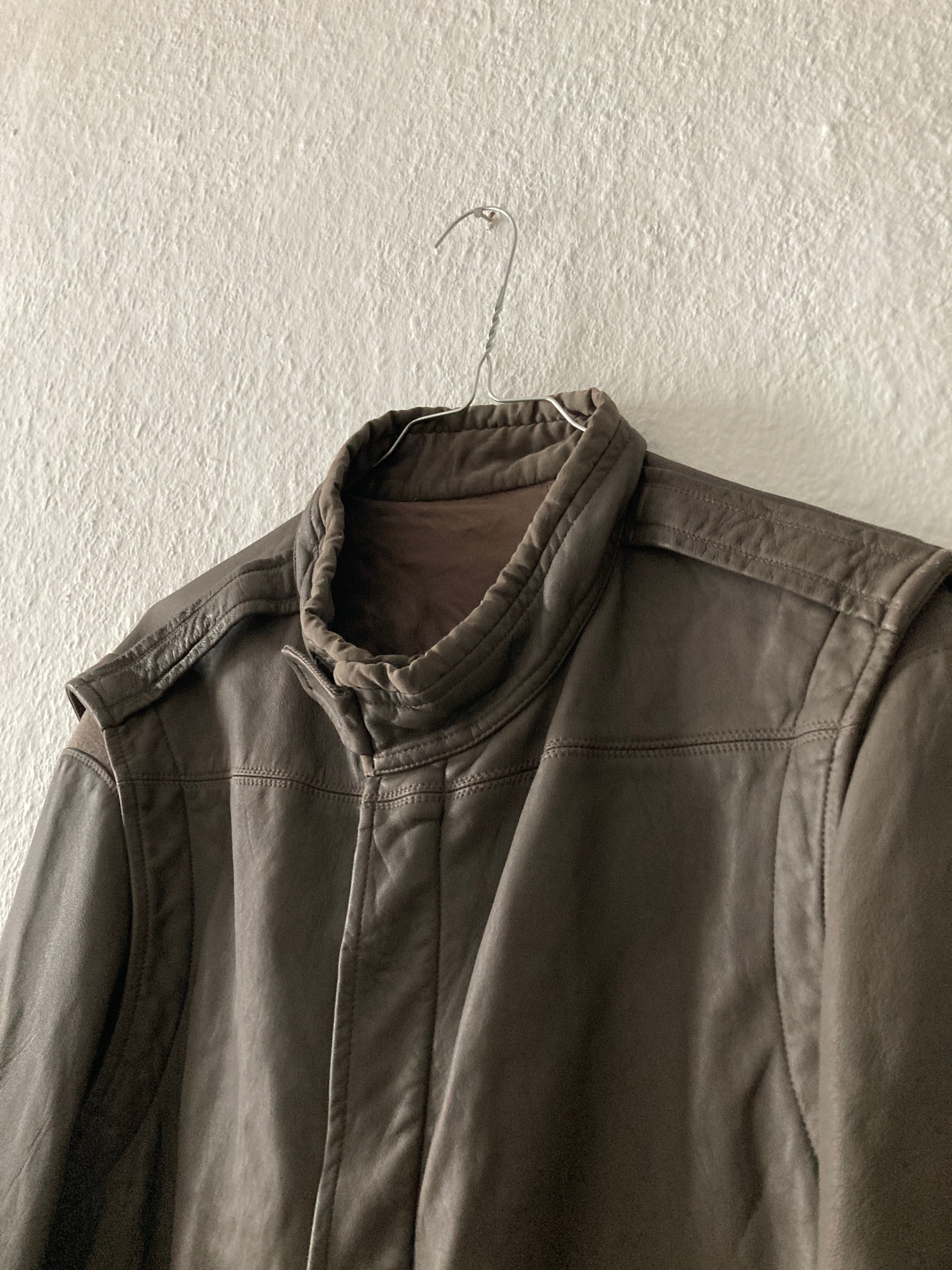 F/W 10 "GLEAM" F1 Pilot Lamb Leather Jacket XL Rick Owens