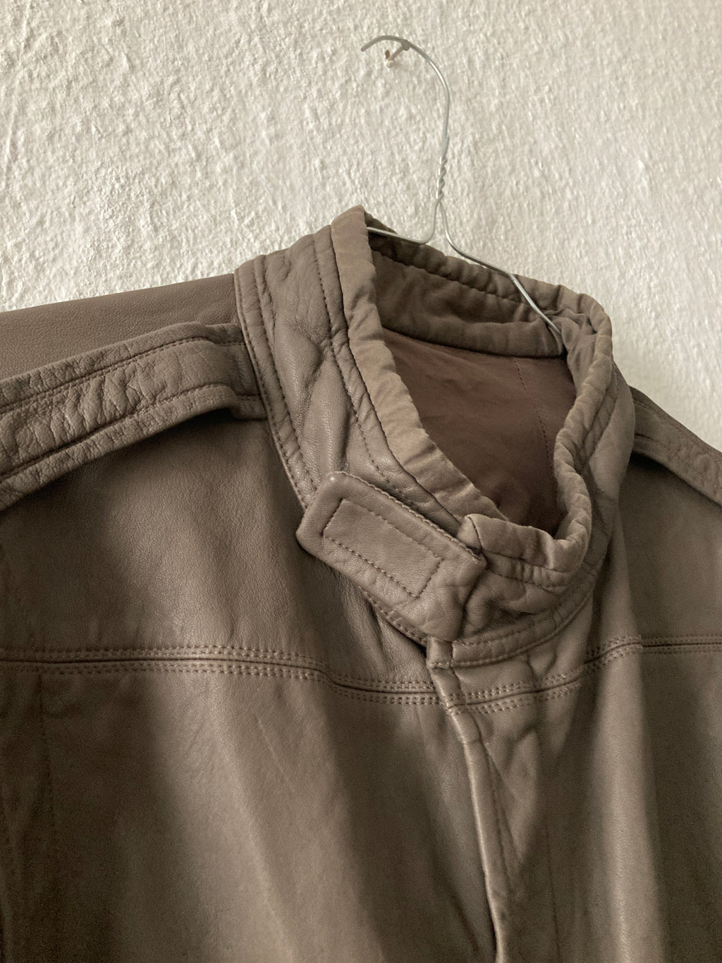 F/W 10 "GLEAM" F1 Pilot Lamb Leather Jacket XL Rick Owens