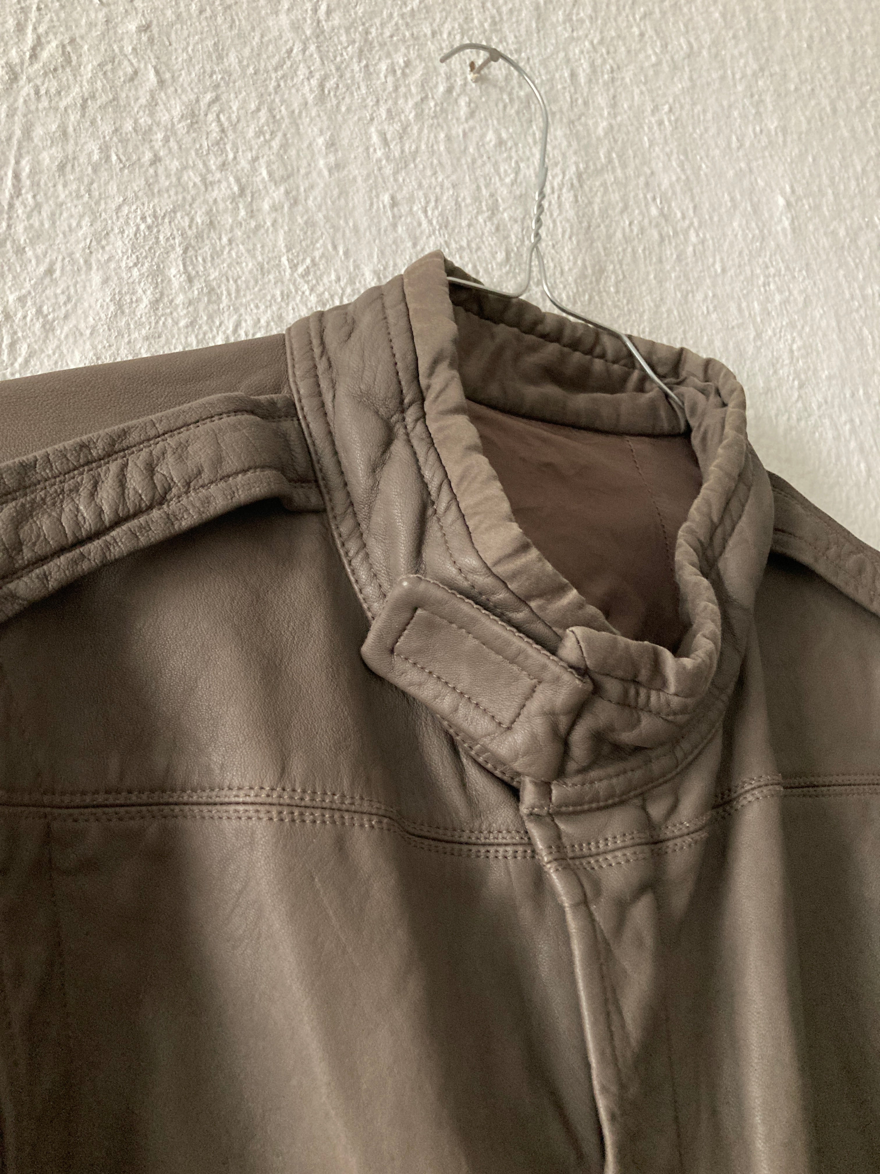 F/W 10 "GLEAM" F1 Pilot Lamb Leather Jacket XL Rick Owens