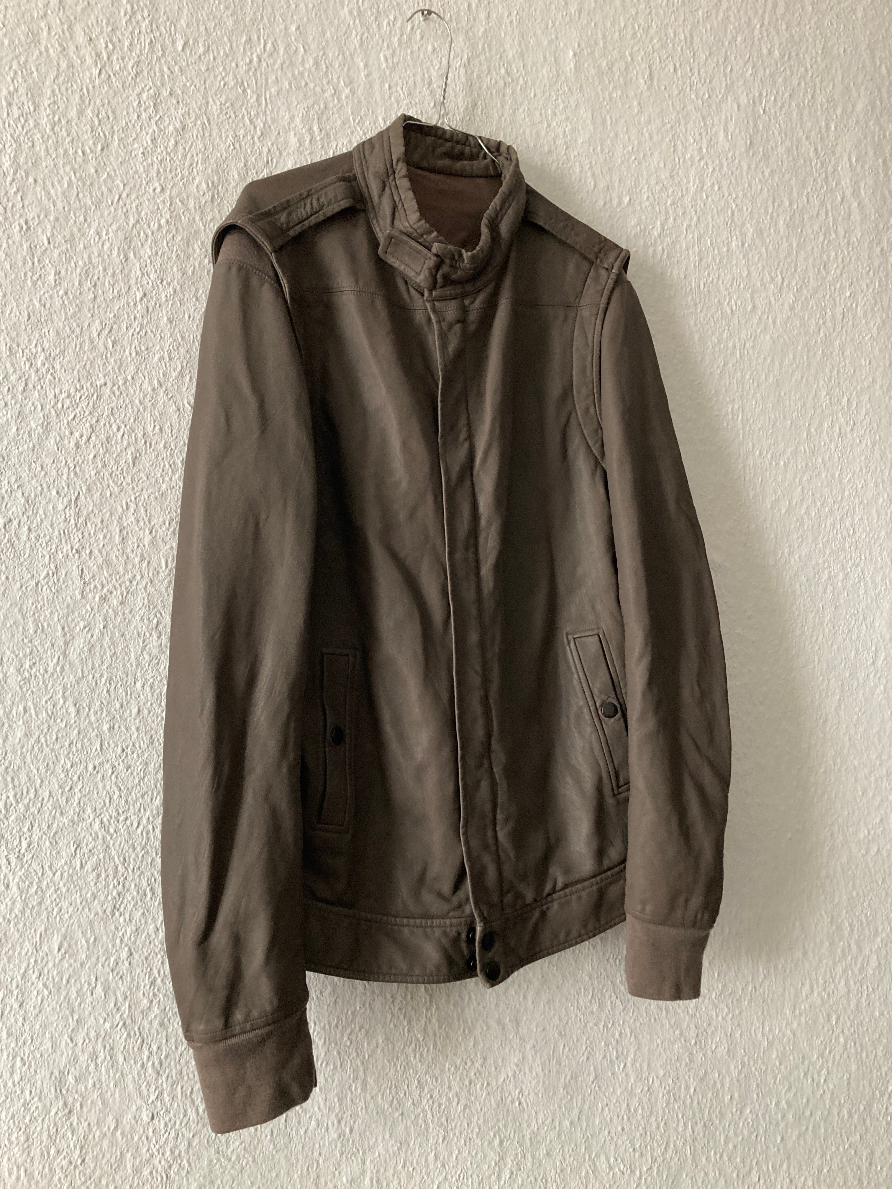 F/W 10 "GLEAM" F1 Pilot Lamb Leather Jacket XL Rick Owens