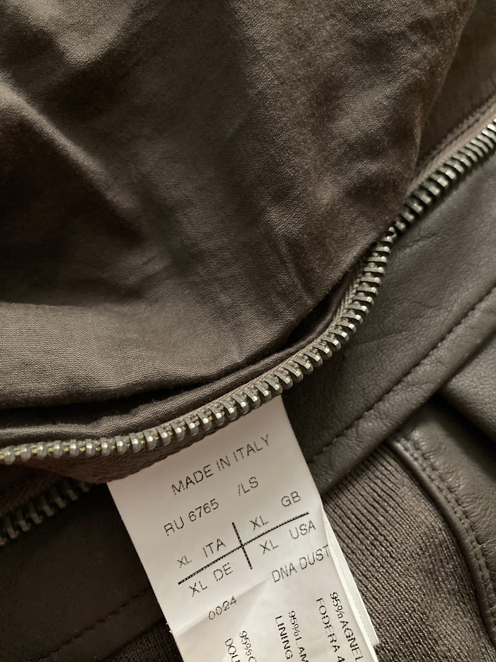 F/W 10 "GLEAM" F1 Pilot Lamb Leather Jacket XL Rick Owens