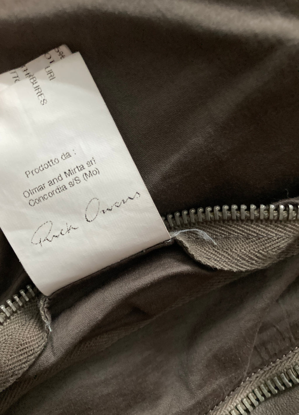 F/W 10 "GLEAM" F1 Pilot Lamb Leather Jacket XL Rick Owens