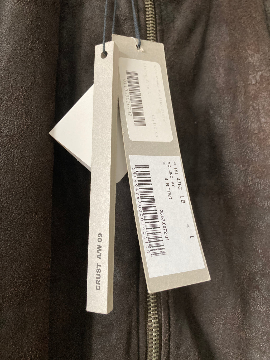 F/W 09 “CRUST” Bitter Blistered Lamb Mollino Leather Jacket