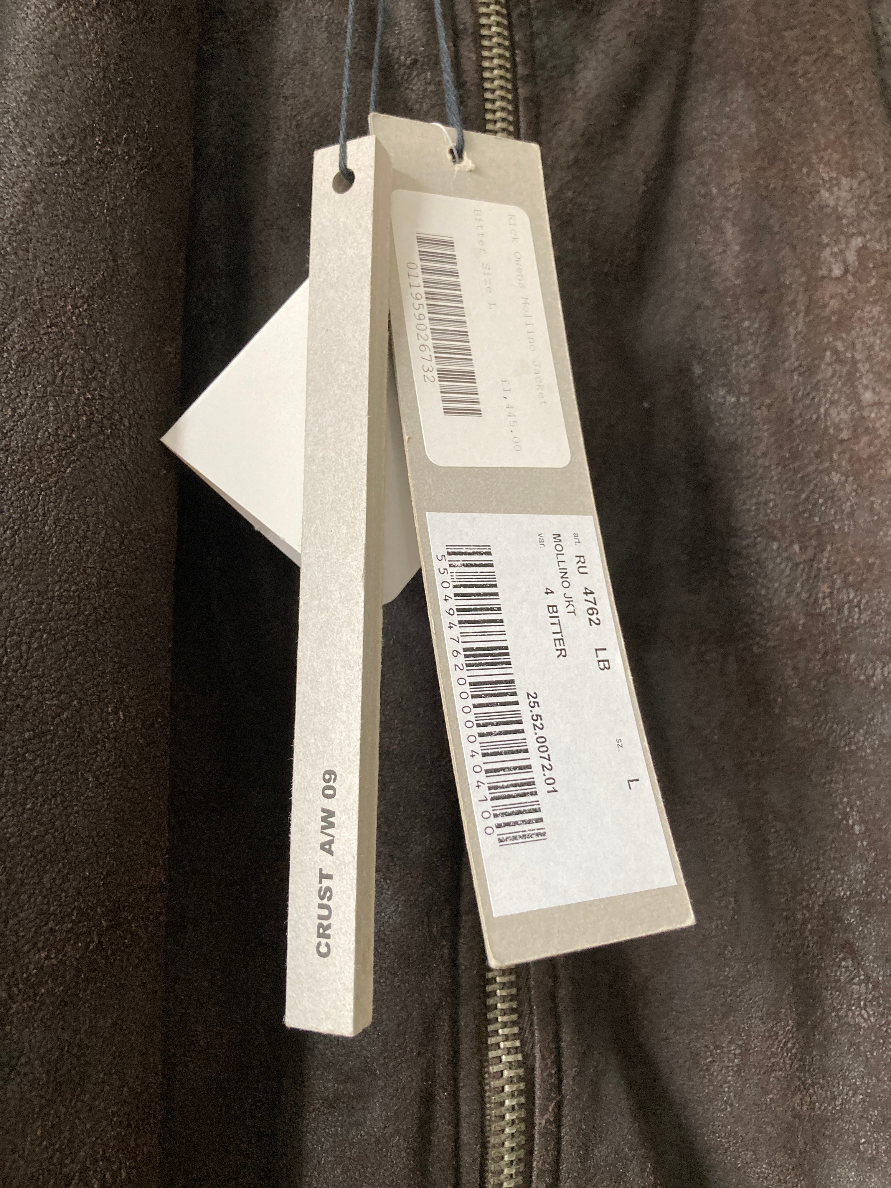 F/W 09 “CRUST” Bitter Blistered Lamb Mollino Leather Jacket