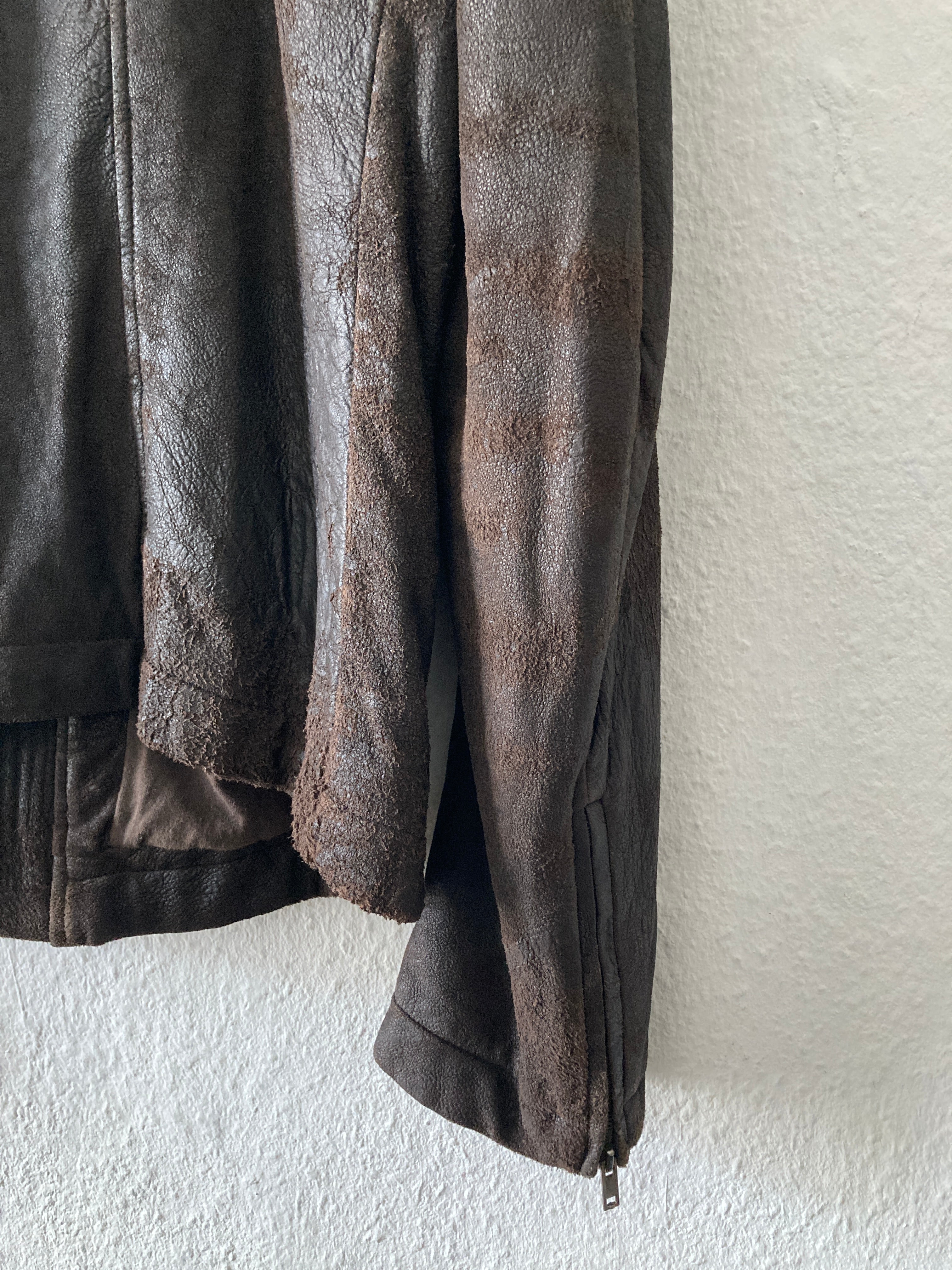 F/W 09 “CRUST” Bitter Blistered Lamb Mollino Leather Jacket