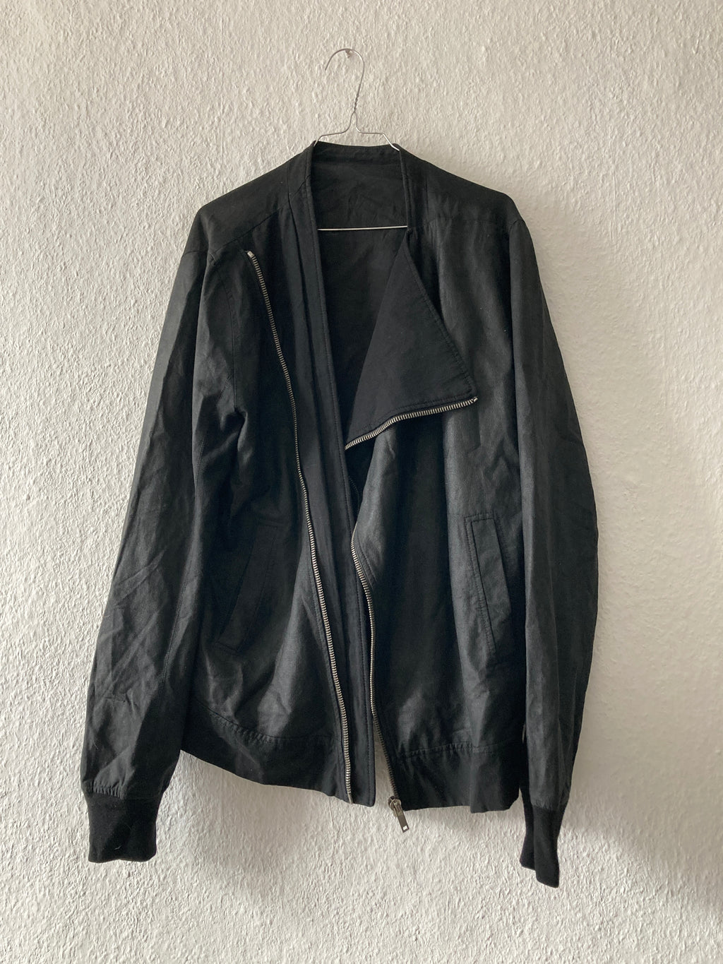 S/S 09 "STRUTTER" Waxed Black Berger Jacket Rick Owens XL