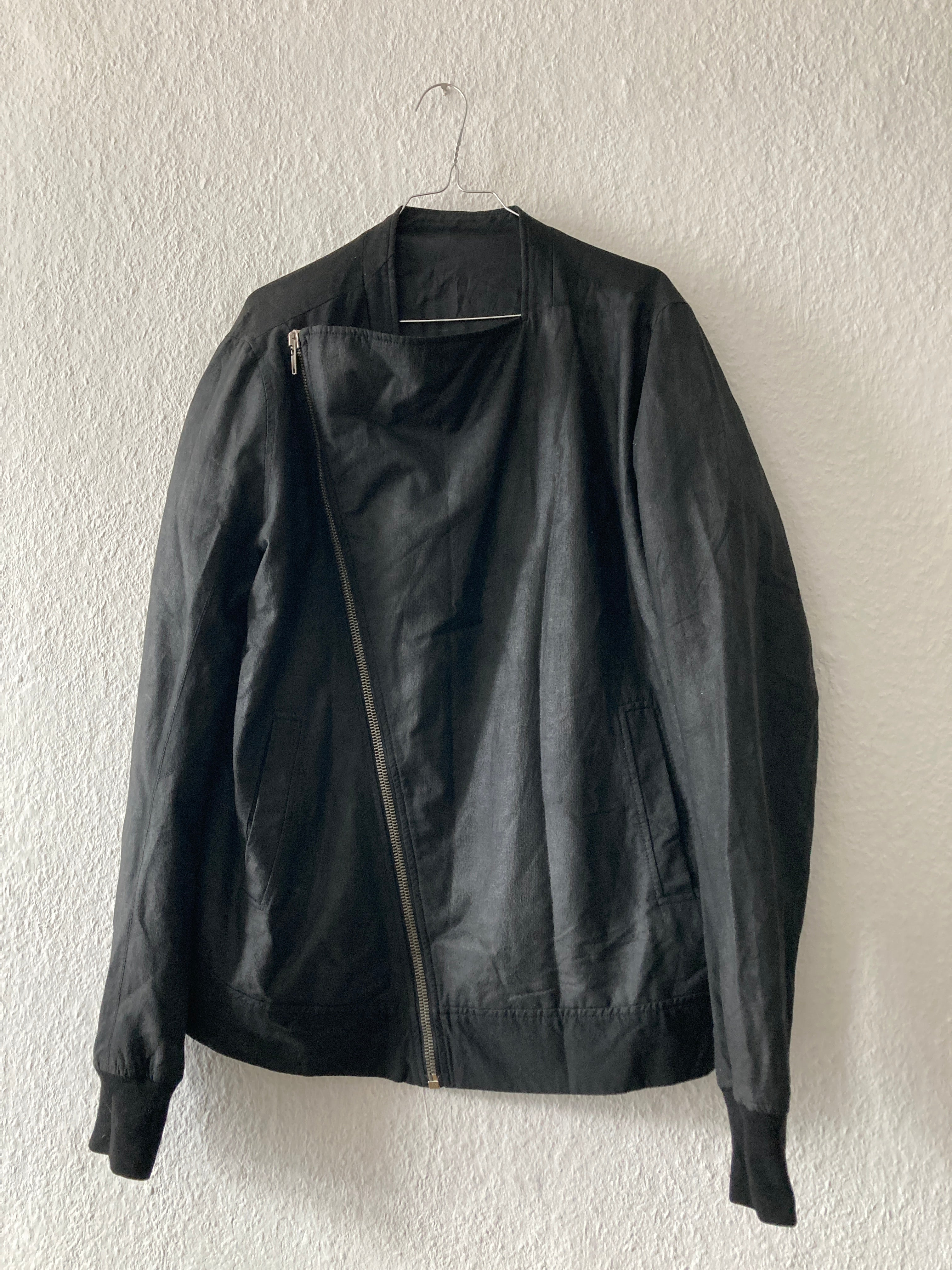 S/S 09 "STRUTTER" Waxed Black Berger Jacket Rick Owens XL