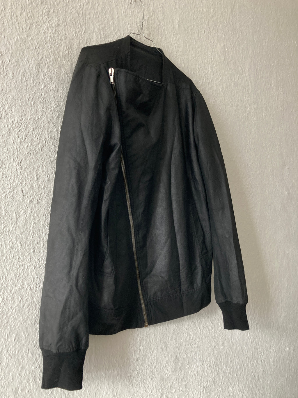S/S 09 "STRUTTER" Waxed Black Berger Jacket Rick Owens XL