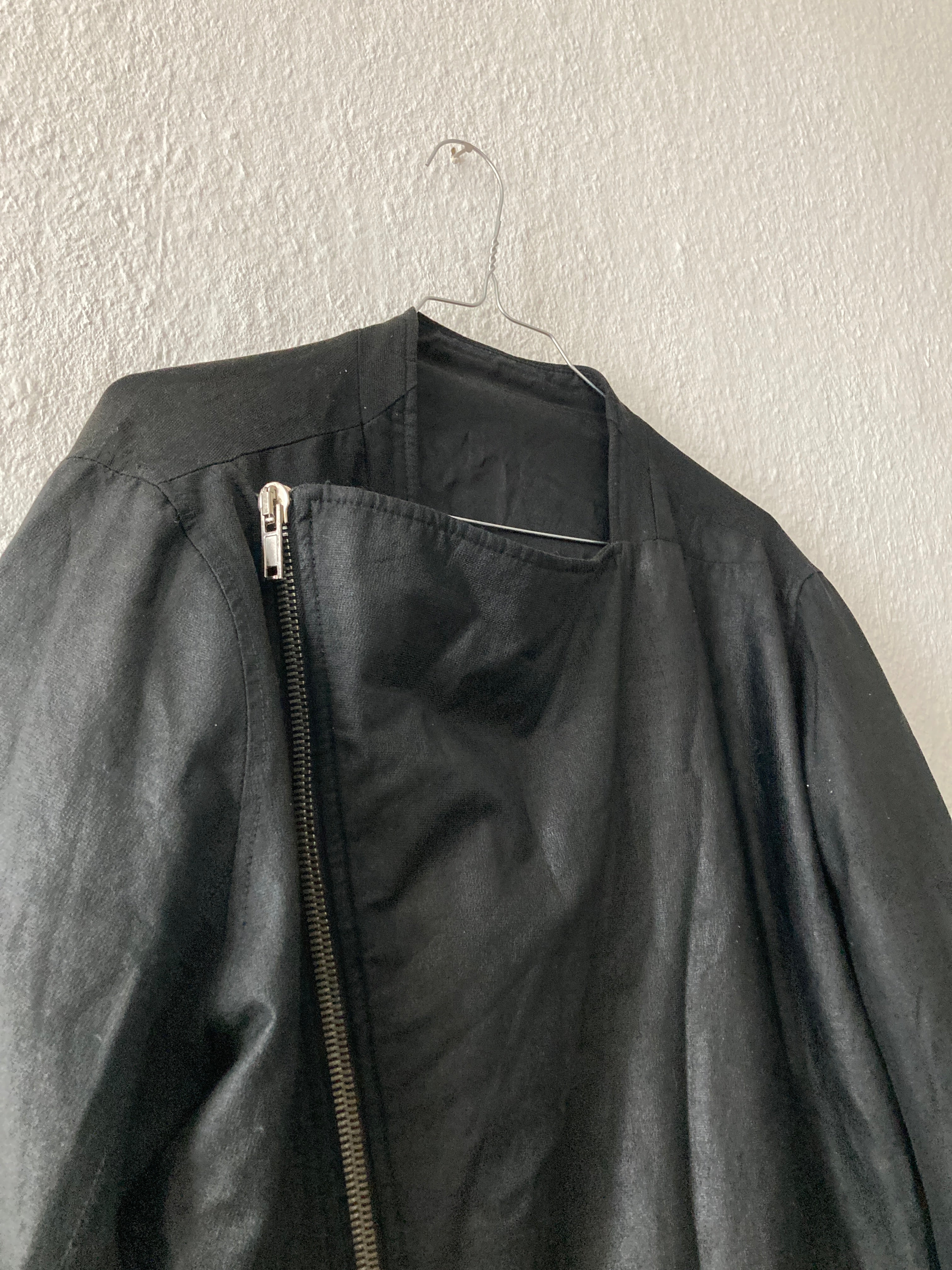 S/S 09 "STRUTTER" Waxed Black Berger Jacket Rick Owens XL