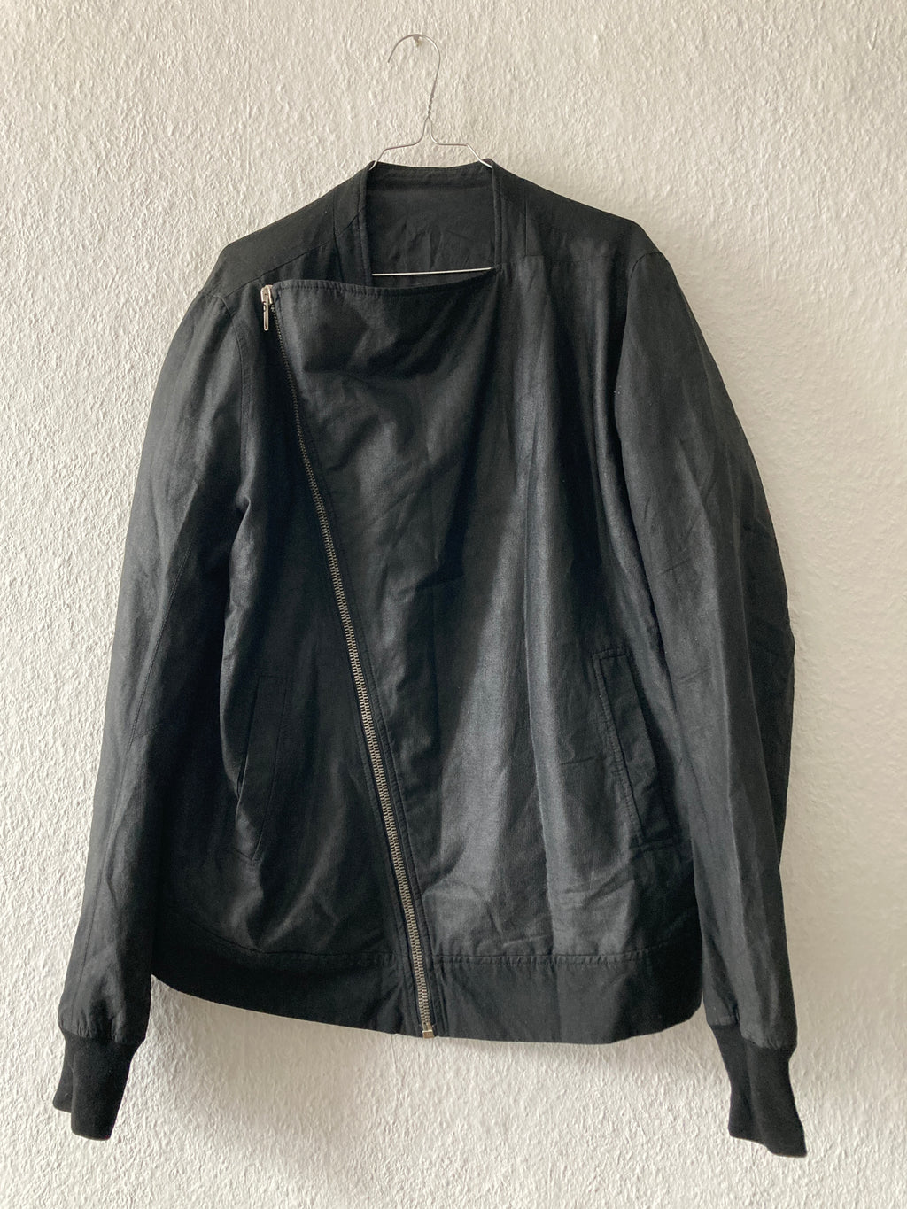 S/S 09 "STRUTTER" Waxed Black Berger Jacket Rick Owens XL