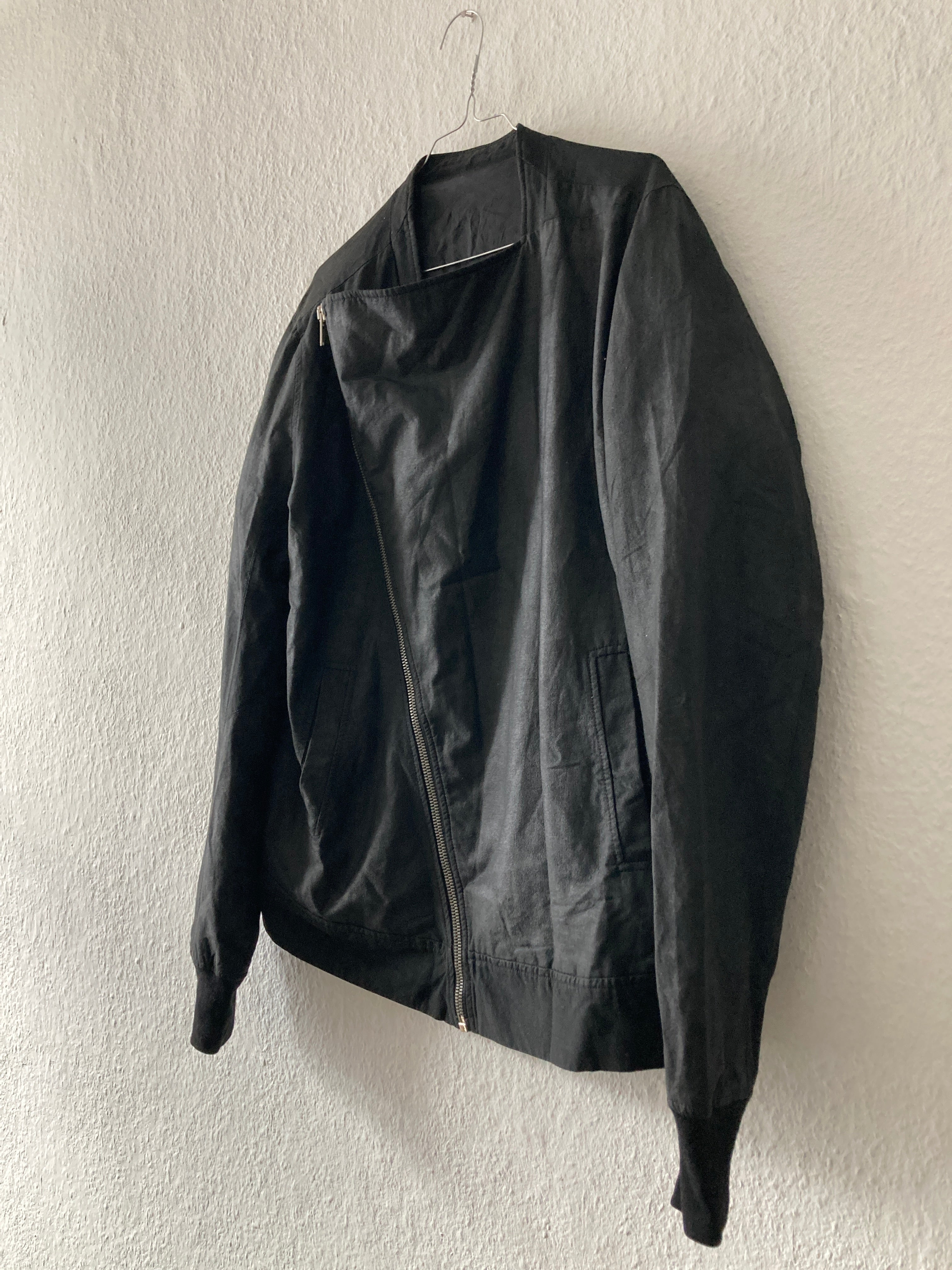 S/S 09 "STRUTTER" Waxed Black Berger Jacket Rick Owens XL