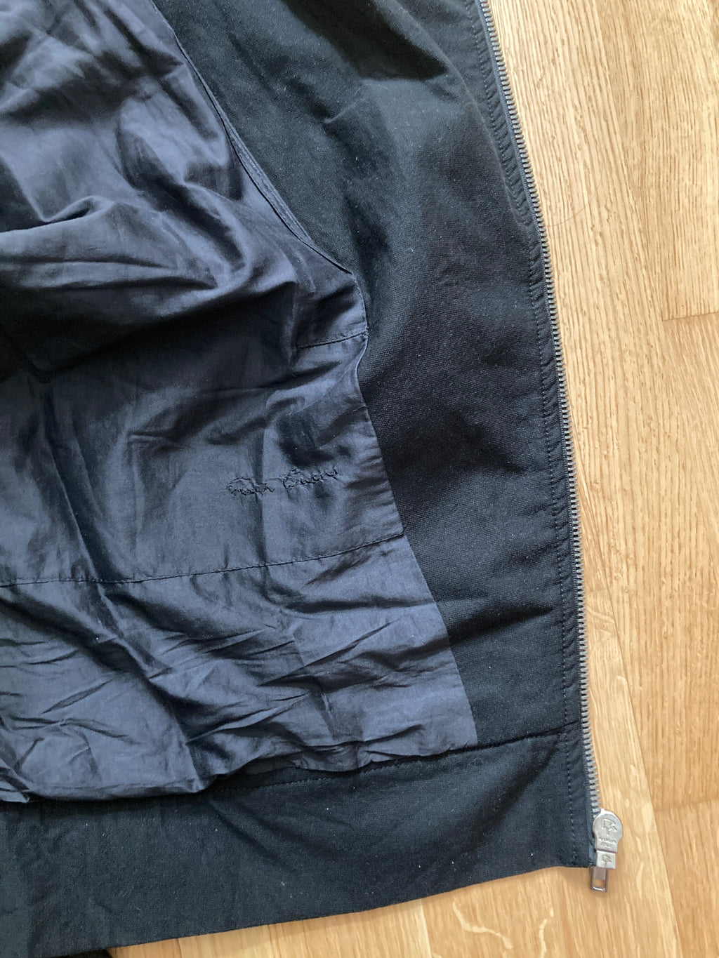 S/S 09 "STRUTTER" Waxed Black Berger Jacket Rick Owens XL