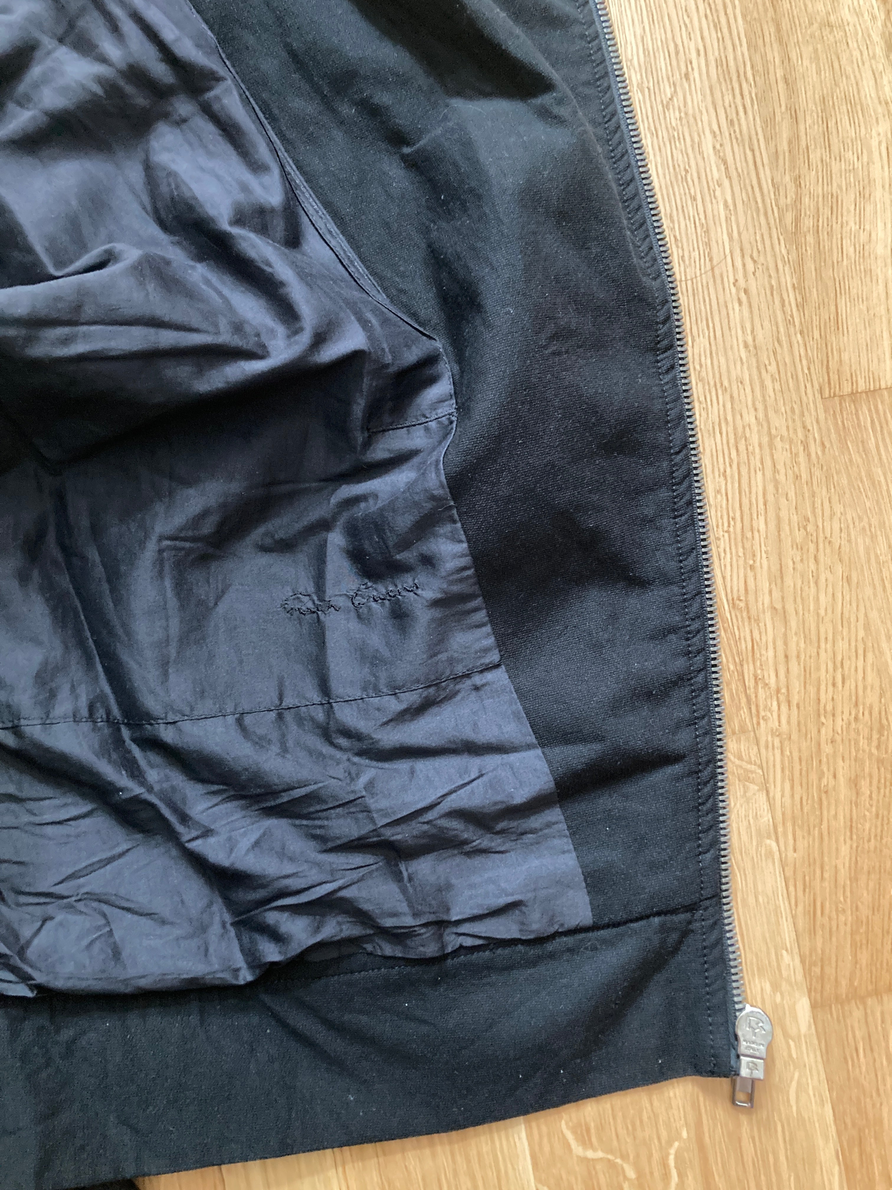 S/S 09 "STRUTTER" Waxed Black Berger Jacket Rick Owens XL