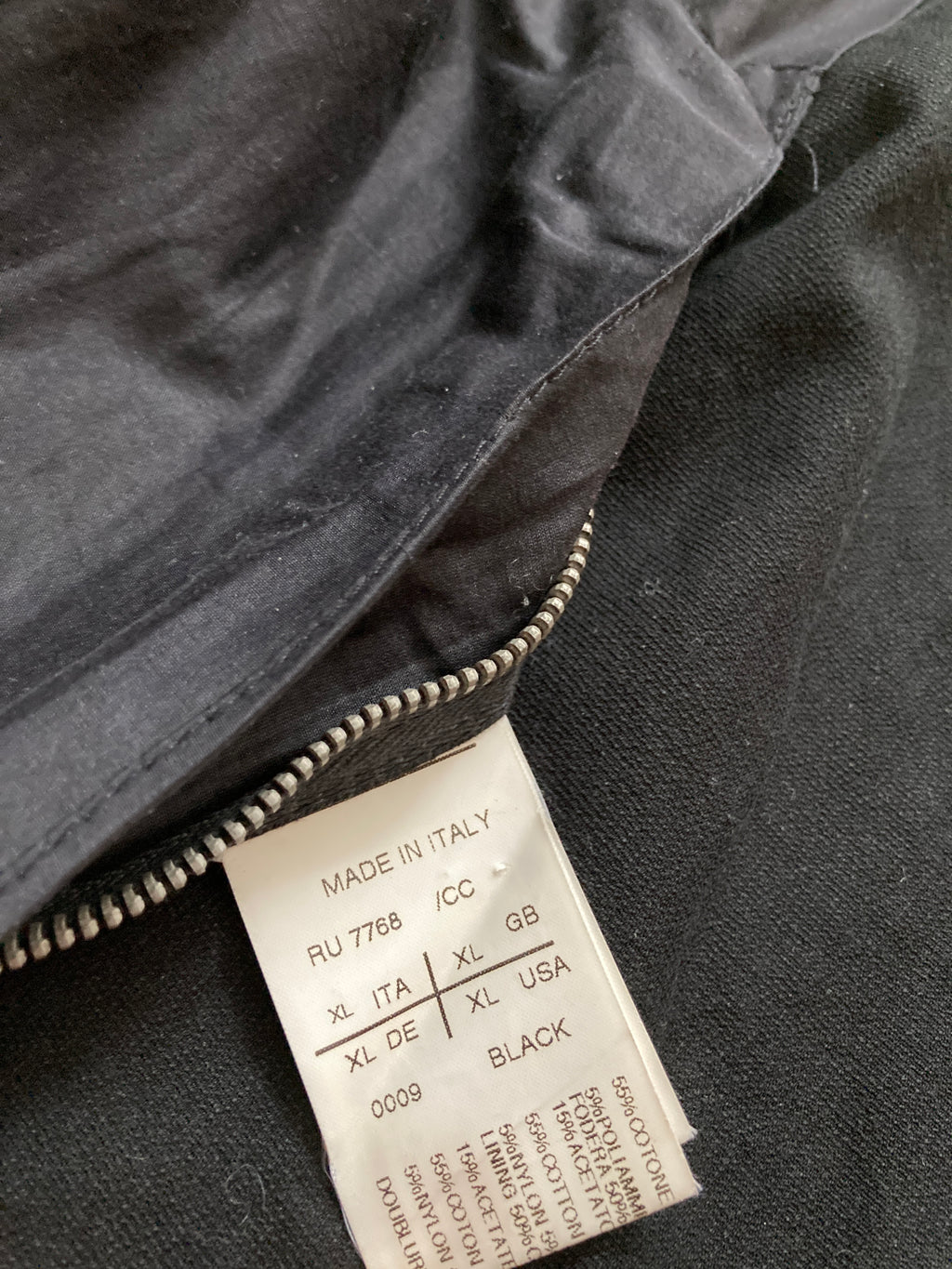 S/S 09 "STRUTTER" Waxed Black Berger Jacket Rick Owens XL