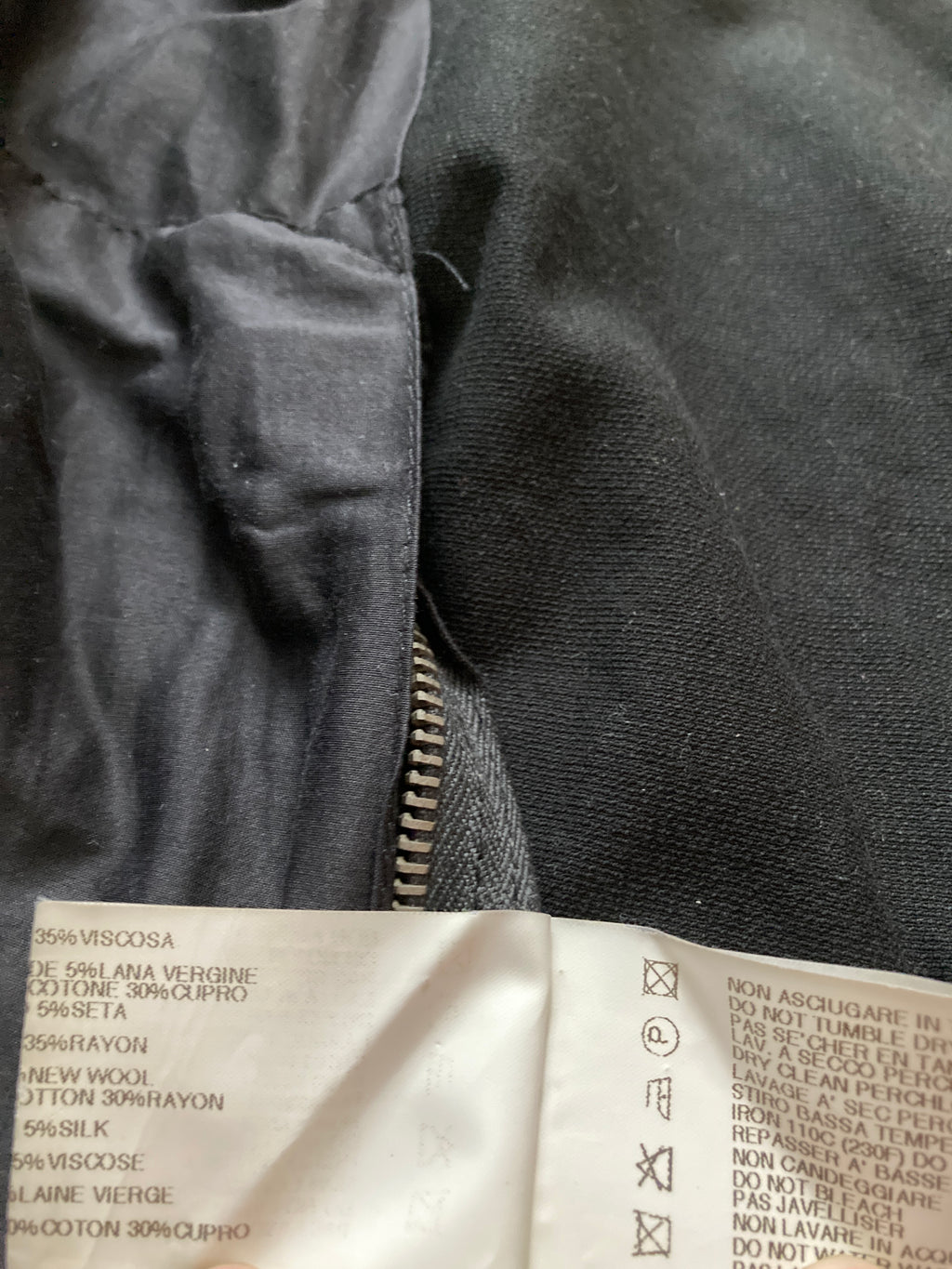 S/S 09 "STRUTTER" Waxed Black Berger Jacket Rick Owens XL