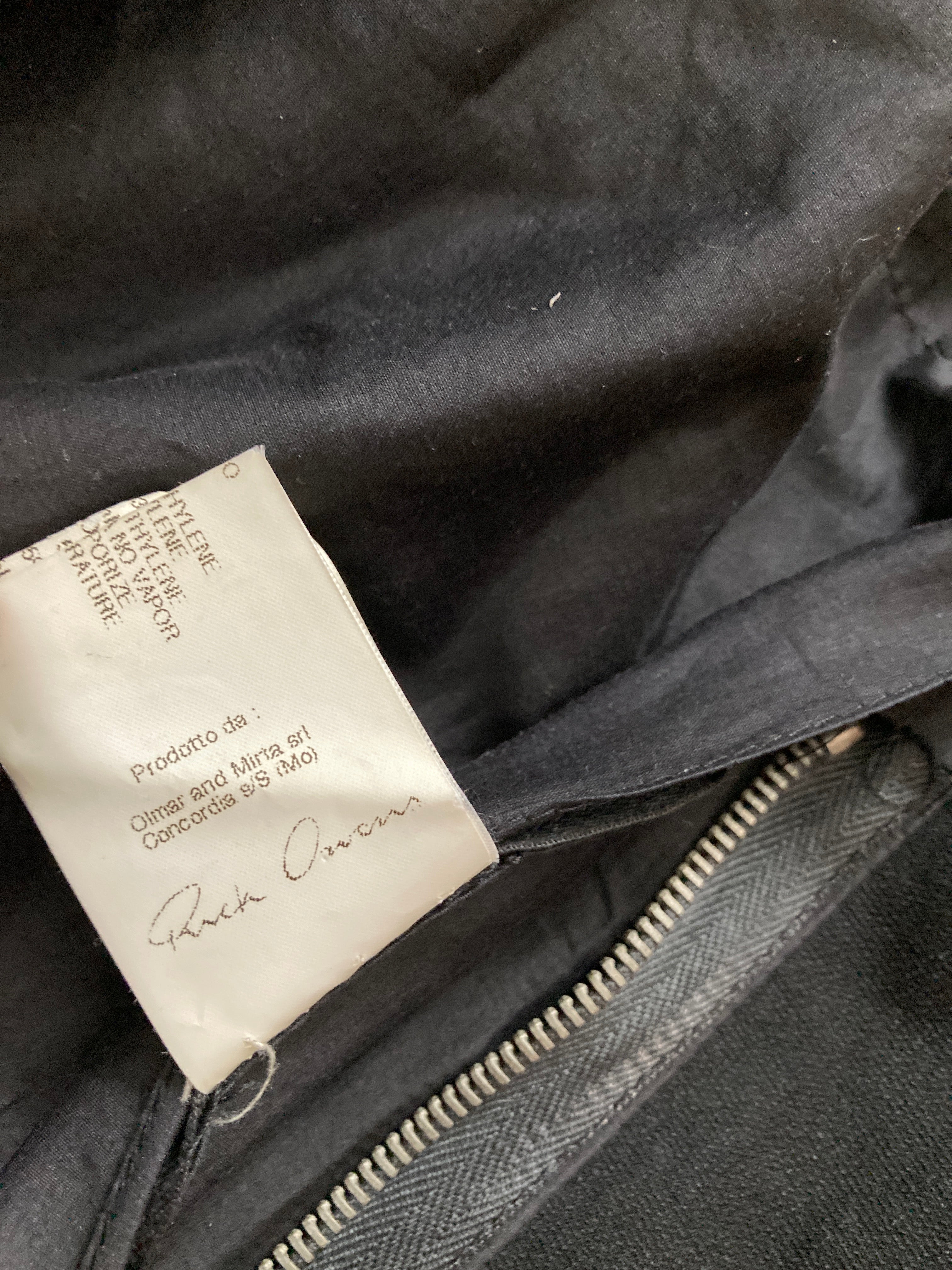 S/S 09 "STRUTTER" Waxed Black Berger Jacket Rick Owens XL