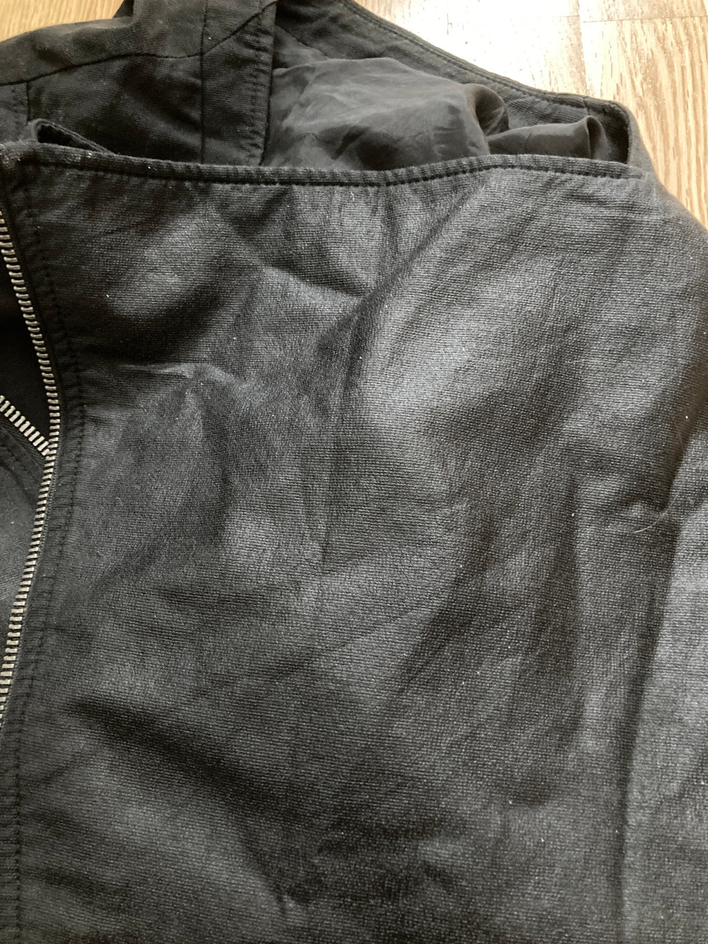 S/S 09 "STRUTTER" Waxed Black Berger Jacket Rick Owens XL