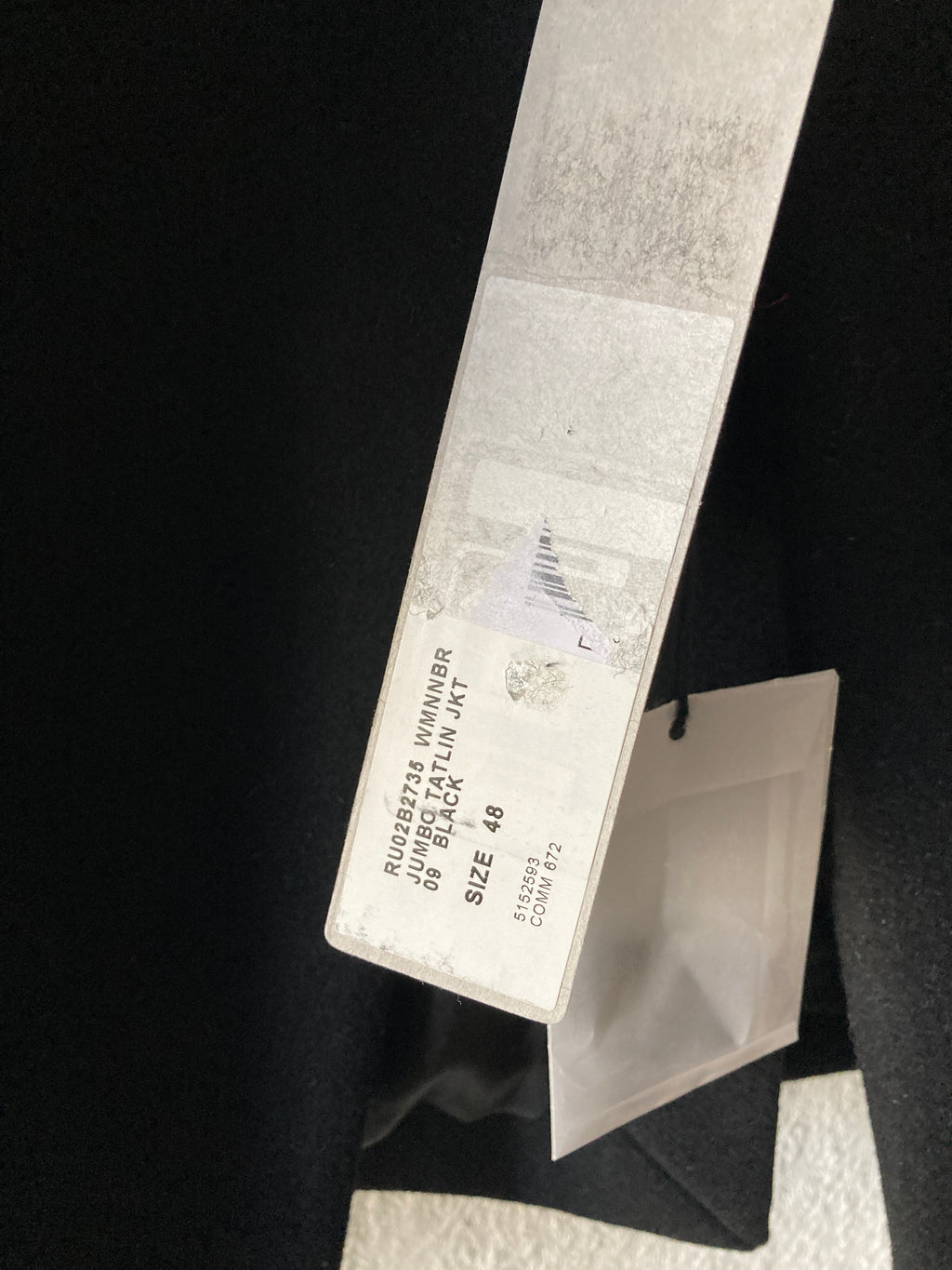 F/W 22 "STROBE" Runway Jumbo Tatlin Heavy Wool Jacket IT48/M