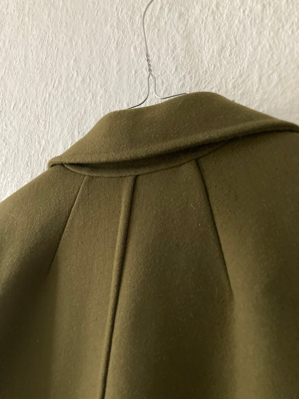F/W 18 "SISYPHUS" Drella Double-Breasted Wool Coat in Army Green Size 48/M