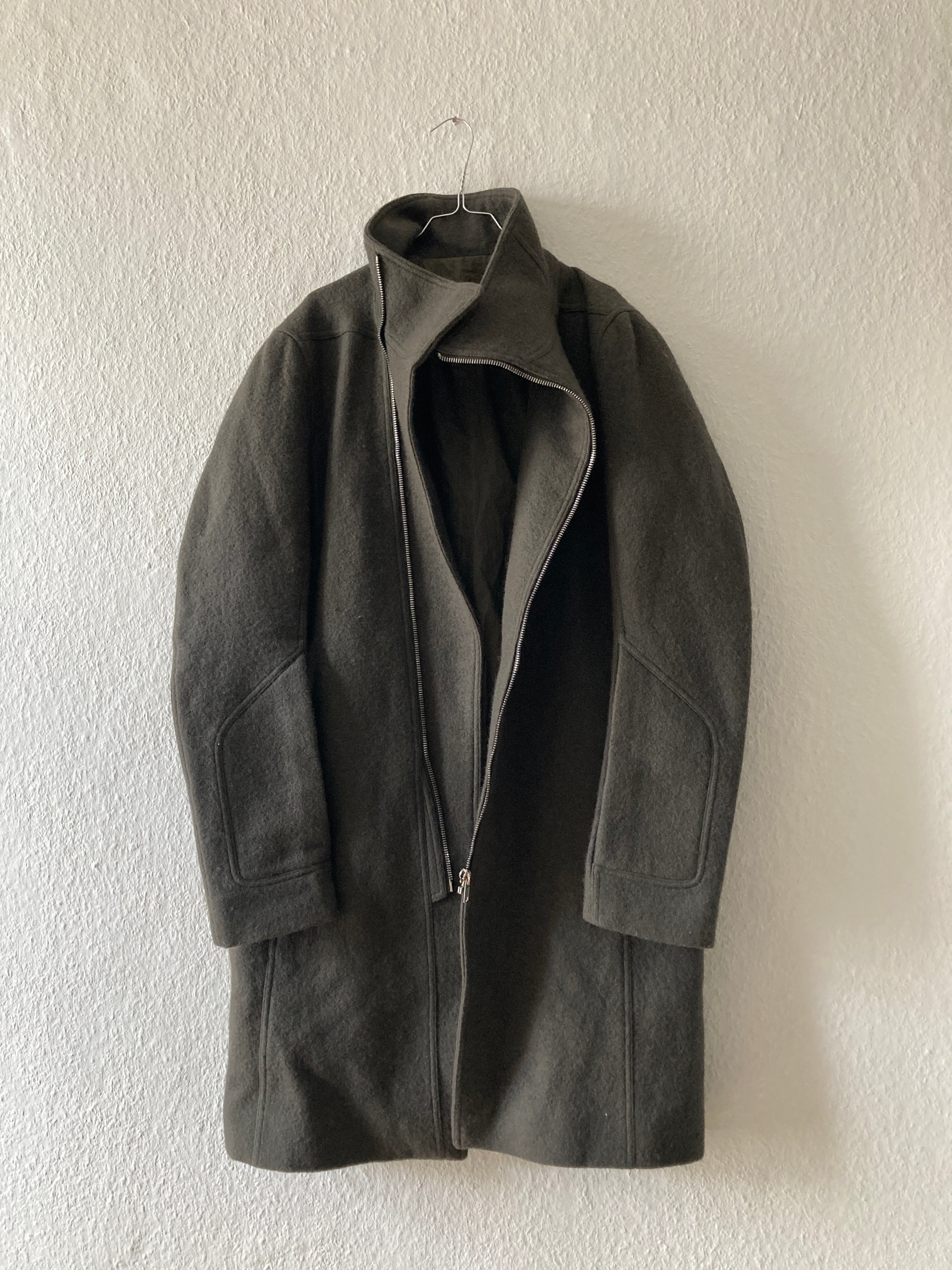 F/W 18 "SISYPHUS" Bauhaus Tubeway Wool Coat IT52/L Rick Owens