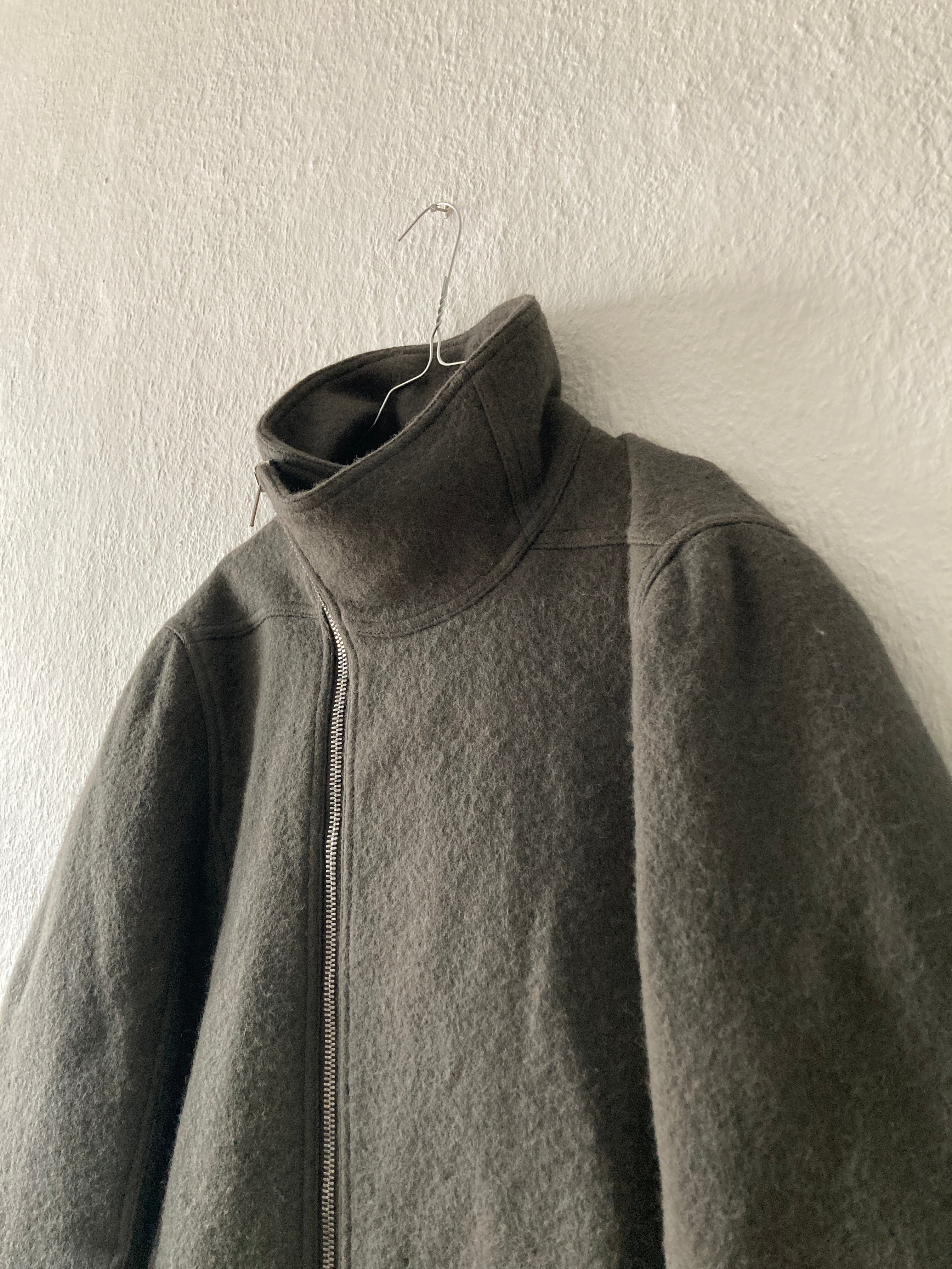 F/W 18 "SISYPHUS" Bauhaus Tubeway Wool Coat IT52/L Rick Owens