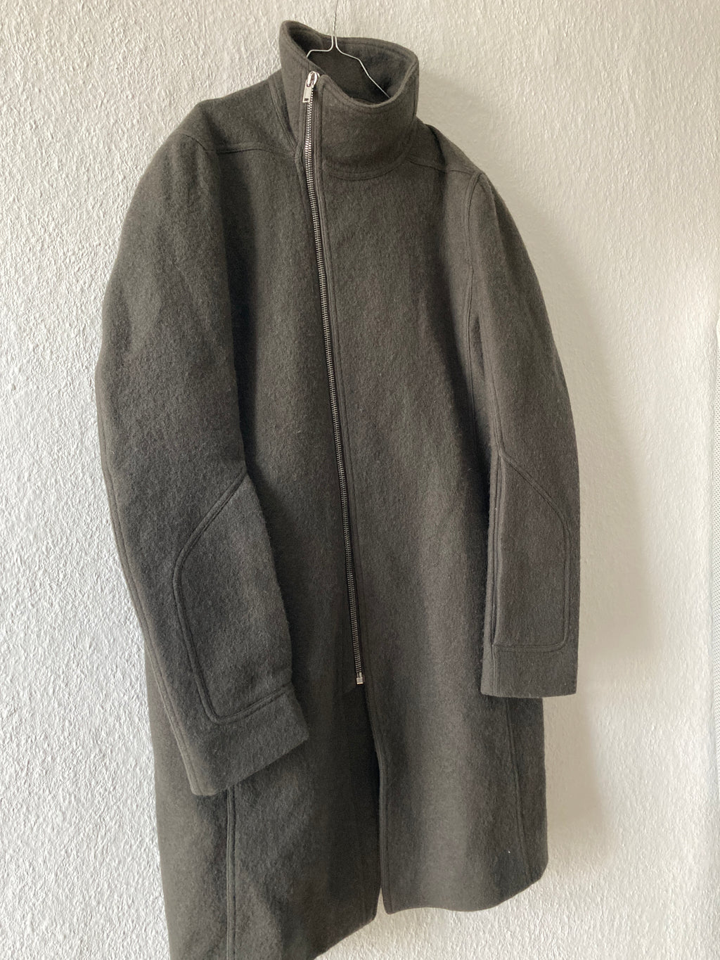 F/W 18 "SISYPHUS" Bauhaus Tubeway Wool Coat IT52/L Rick Owens