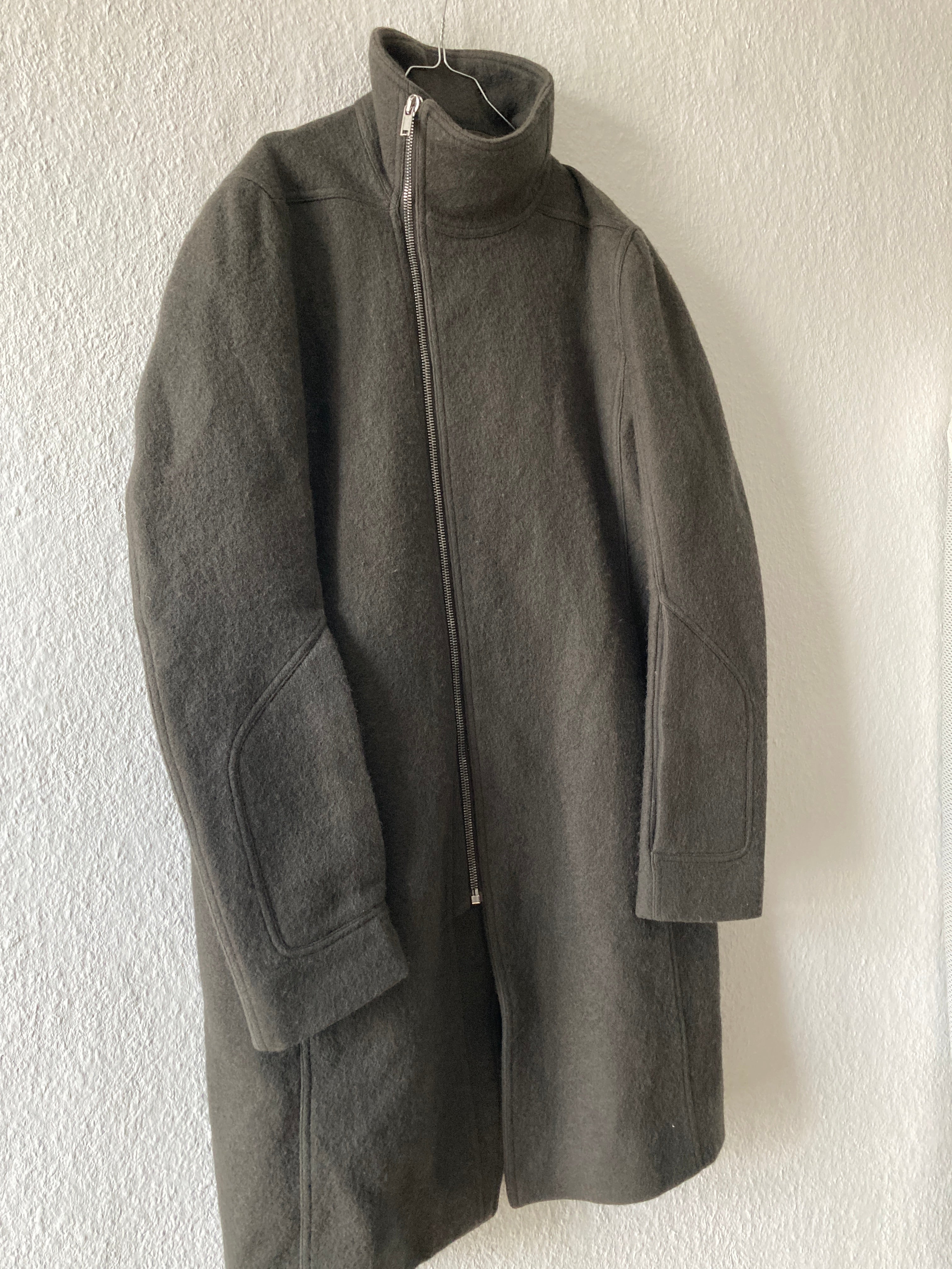 F/W 18 "SISYPHUS" Bauhaus Tubeway Wool Coat IT52/L Rick Owens