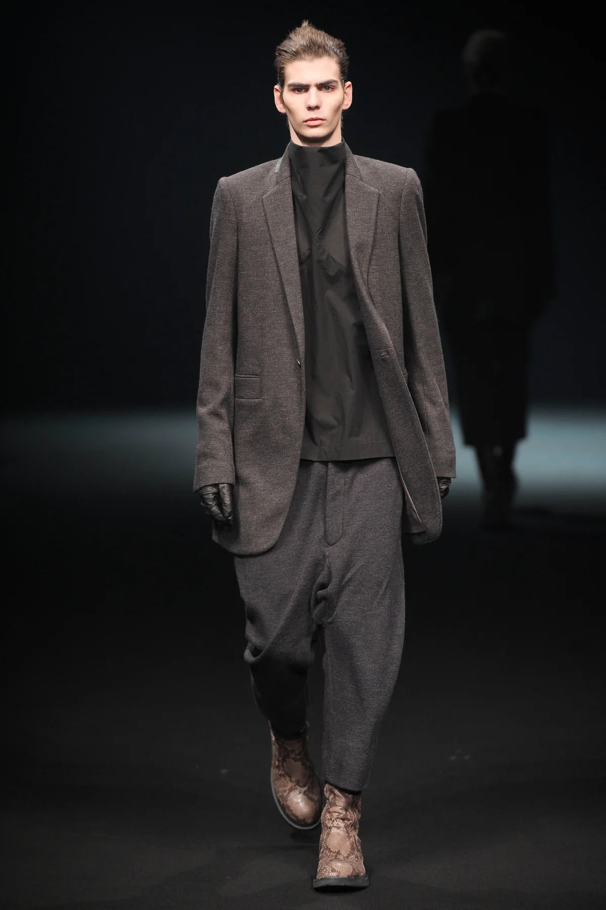 F/W 10 "GLEAM" Cropped Pleated Runway Wool Pants