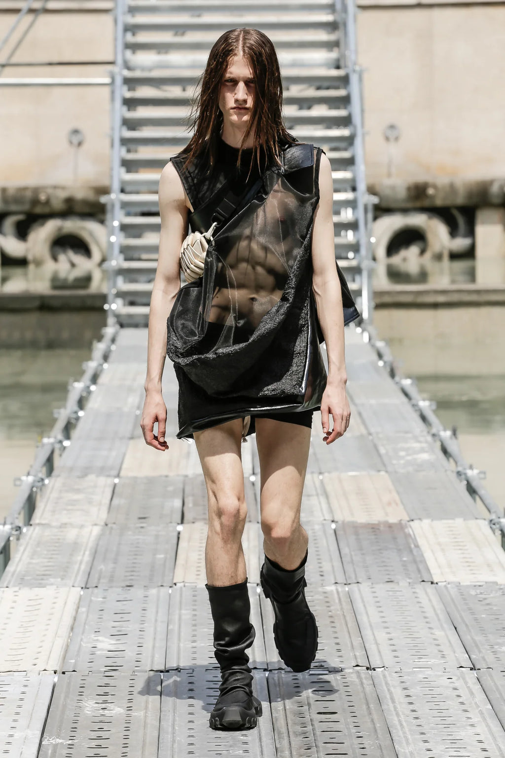 S/S 18 "DIRT" Runway Cargo Tank Top Rick Owens IT48/M