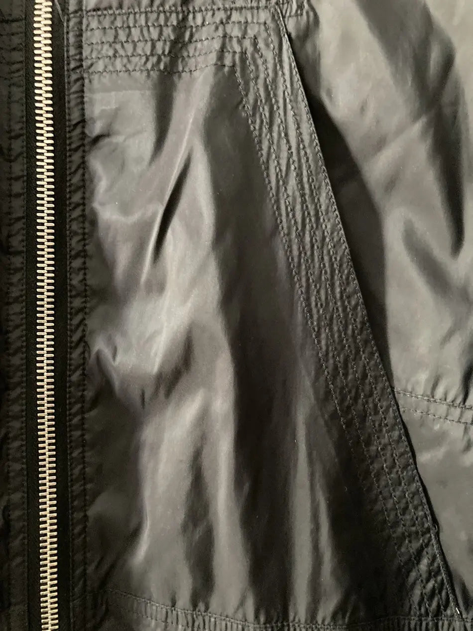 S/S 14 “VICIOUS” Runway Nylon Coat in Black and size IT52/L