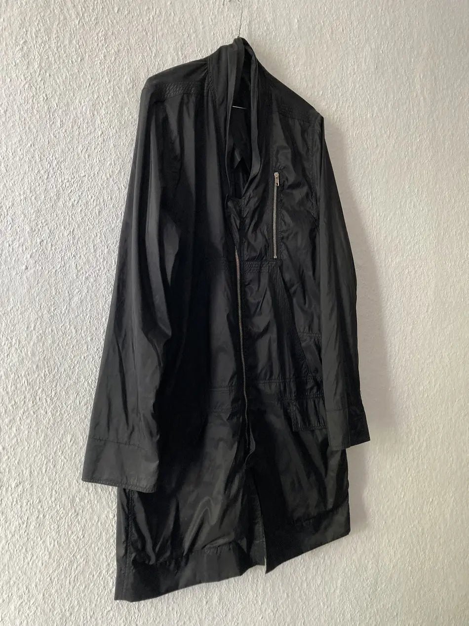 S/S 14 “VICIOUS” Runway Nylon Coat in Black and size IT52/L