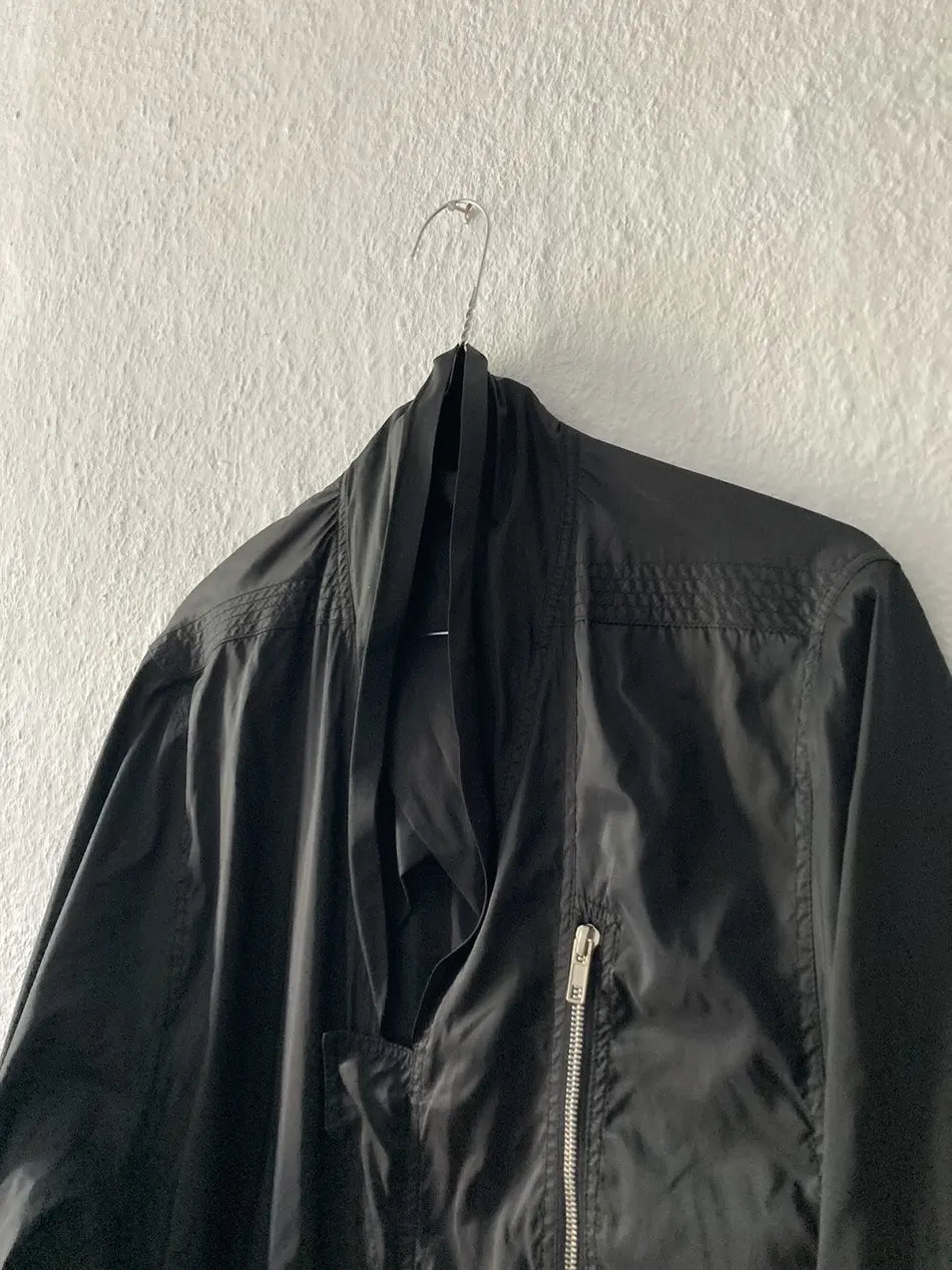 S/S 14 “VICIOUS” Runway Nylon Coat in Black and size IT52/L