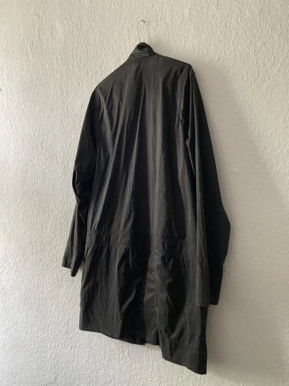 S/S 14 “VICIOUS” Runway Nylon Coat in Black and size IT52/L