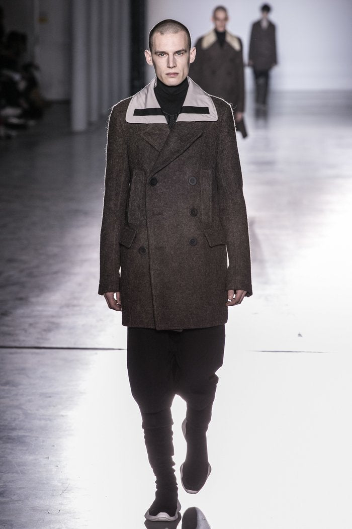 F/W 15 "SPHINX" Heavy Runway Wool Coat Rick Owens 52/L