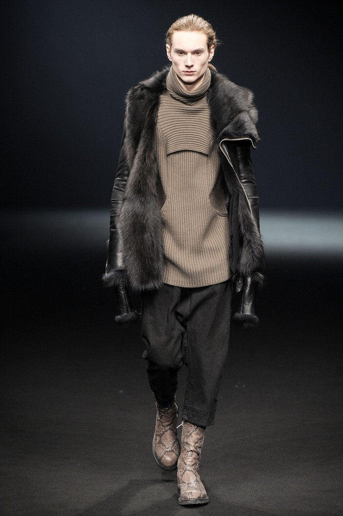 F/W 10 "GLEAM" Runway Alpaca Turtleneck Rick Owens M