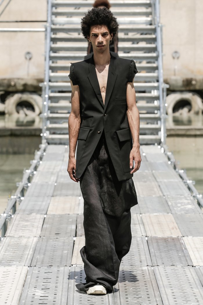S/S 18 "DIRT" Runway Silk & Wool Pleated Viscontis Trousers