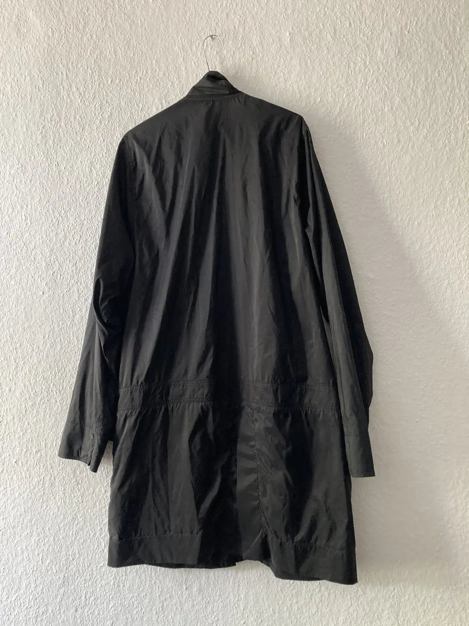S/S 14 “VICIOUS” Runway Nylon Coat in Black and size IT52/L